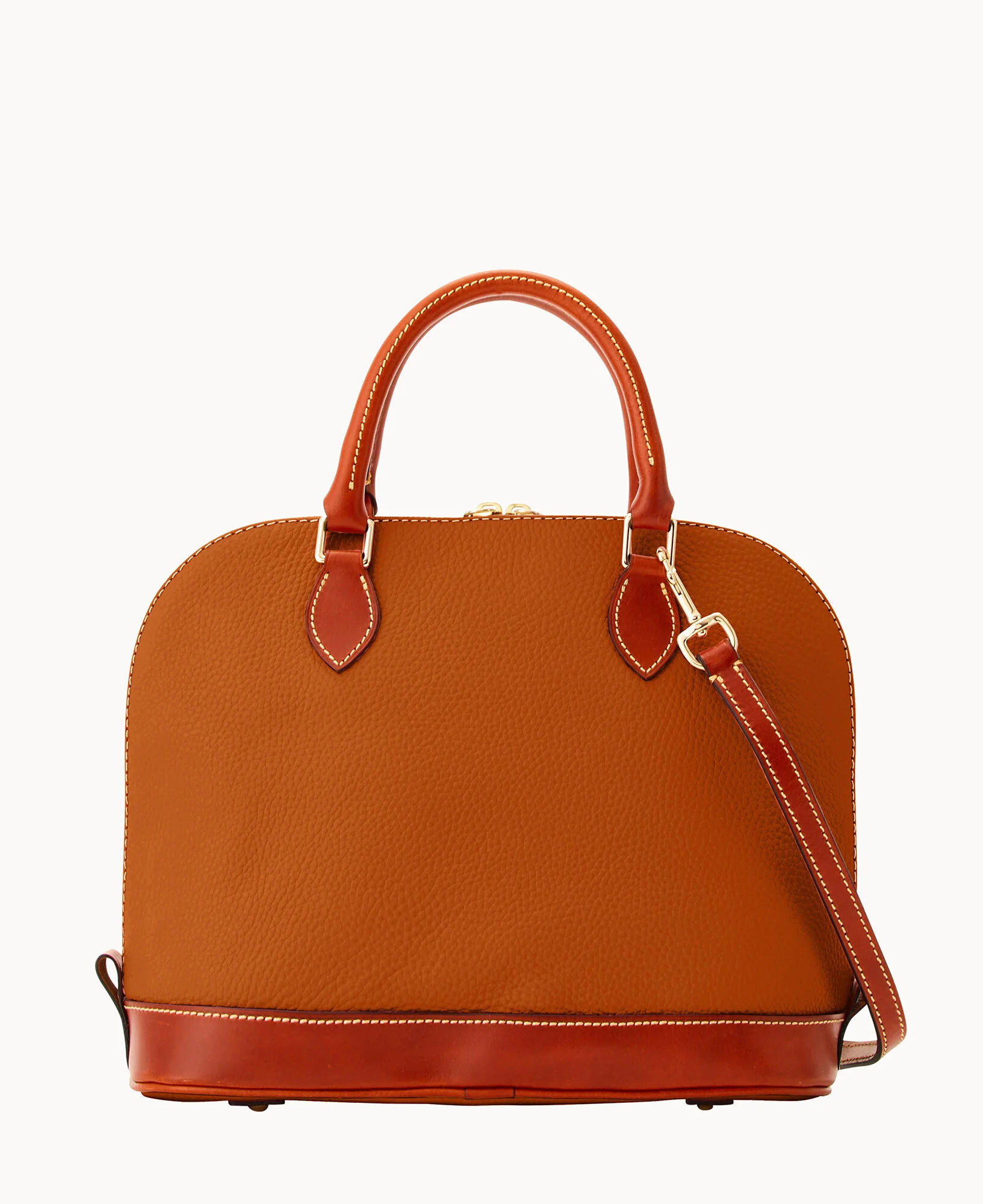 Pebble Grain Zip Zip Satchel - Image 112