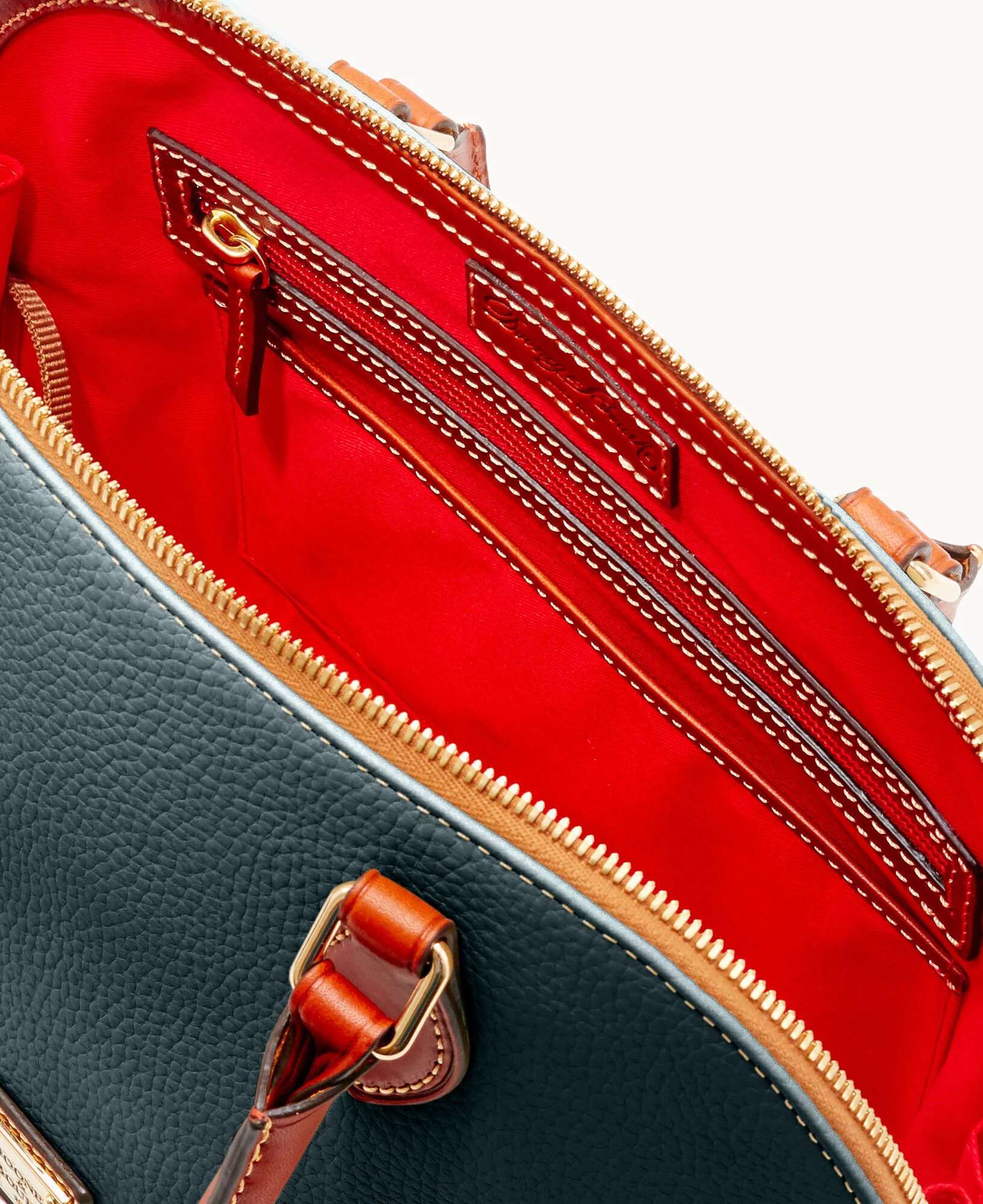 Pebble Grain Zip Zip Satchel - Image 116