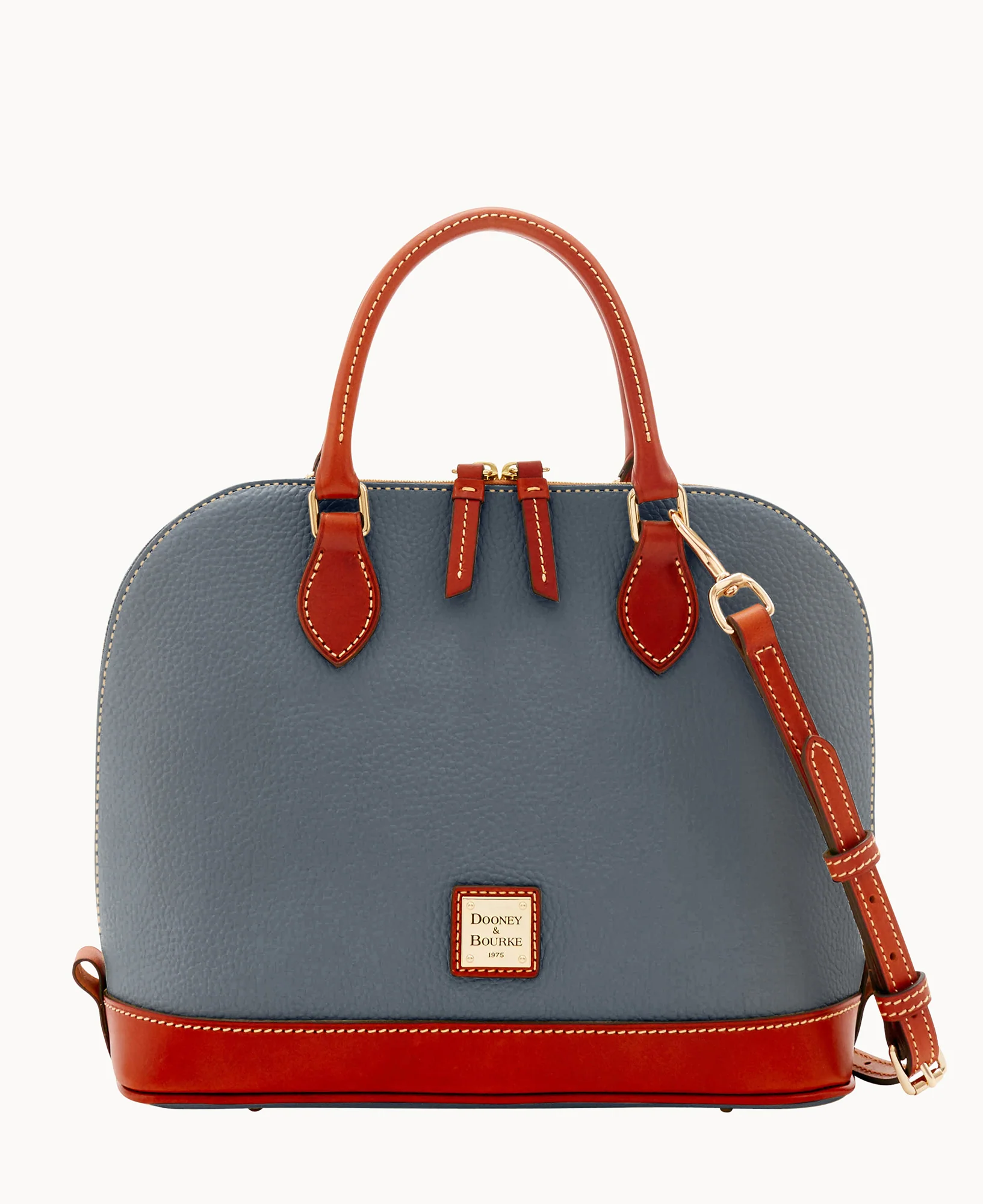 Pebble Grain Zip Zip Satchel - Image 119