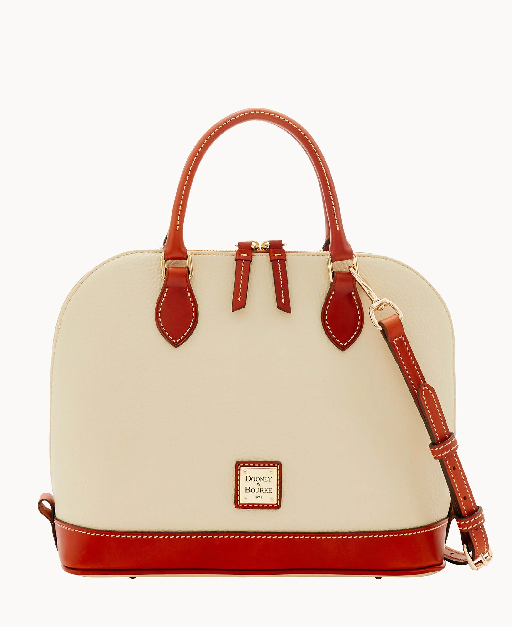 Pebble Grain Zip Zip Satchel - Image 16