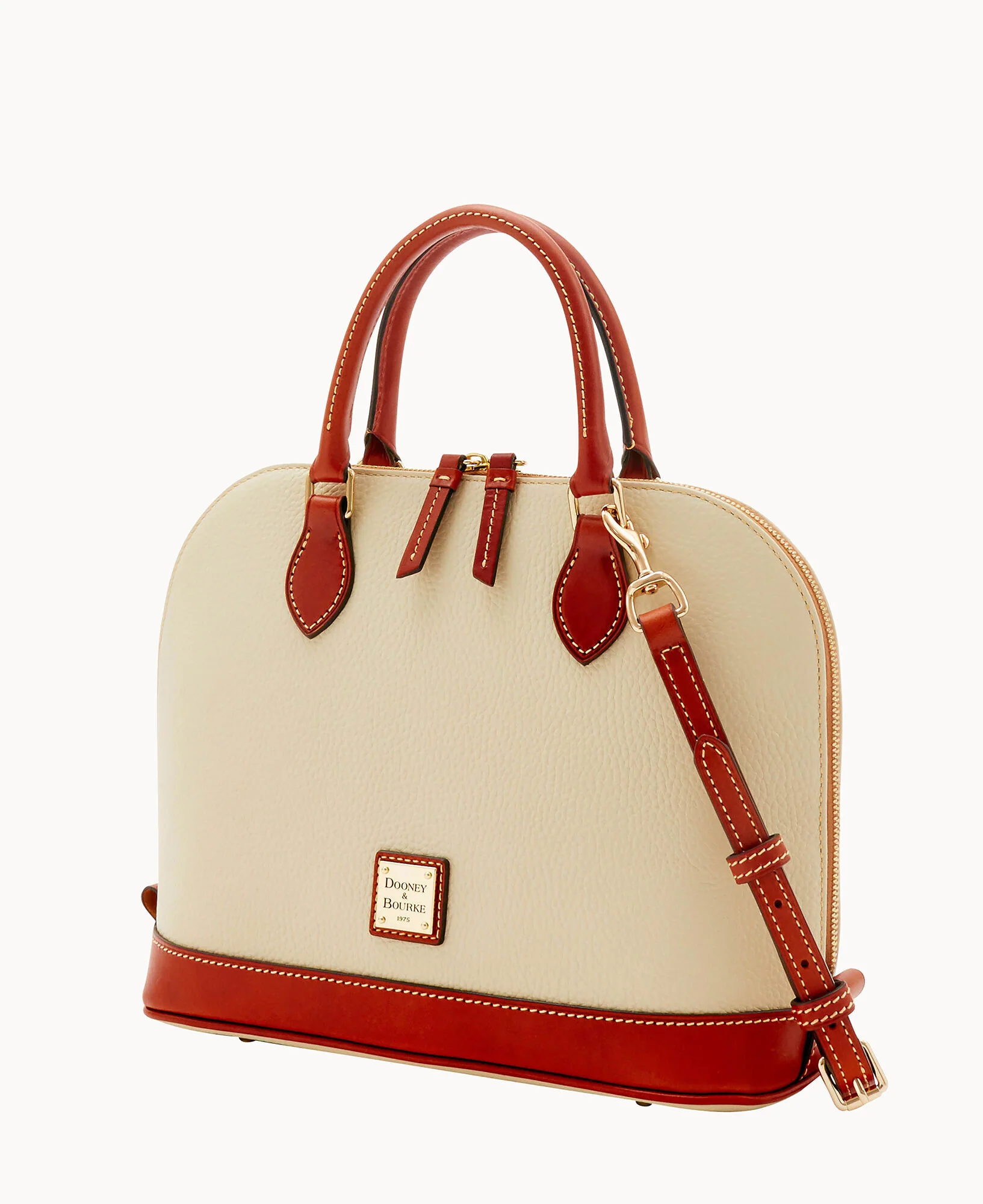 Pebble Grain Zip Zip Satchel - Image 17