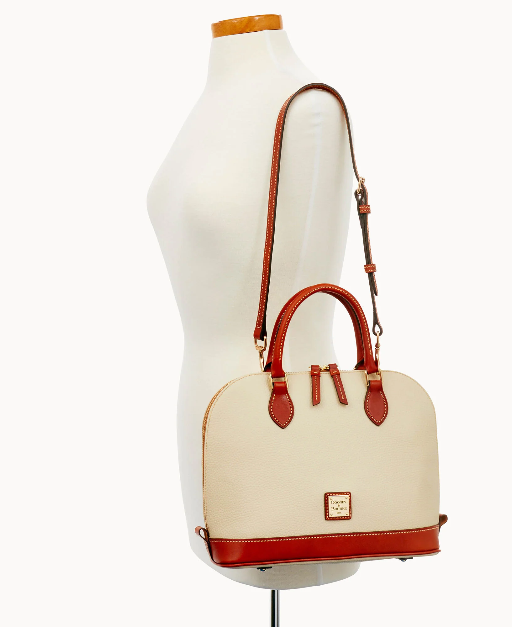 Pebble Grain Zip Zip Satchel - Image 20