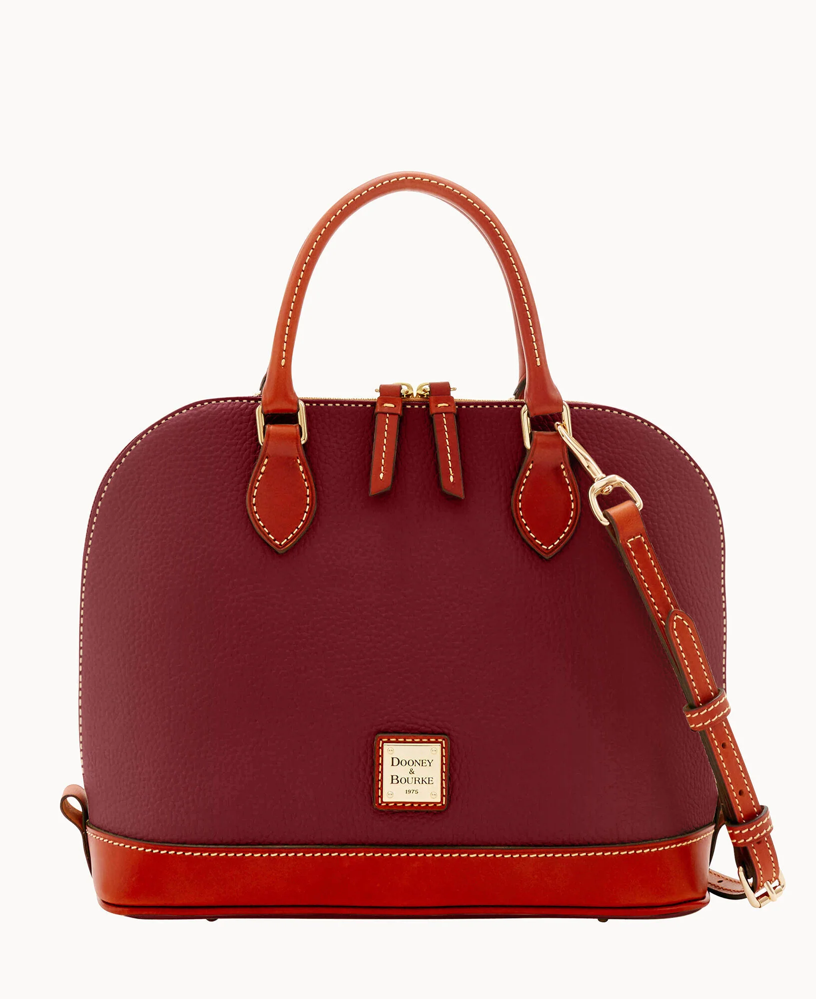 Pebble Grain Zip Zip Satchel - Image 21