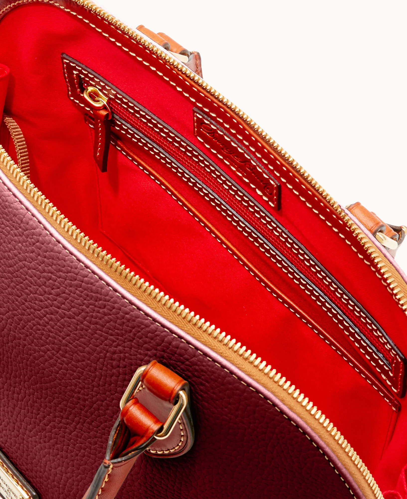Pebble Grain Zip Zip Satchel - Image 23