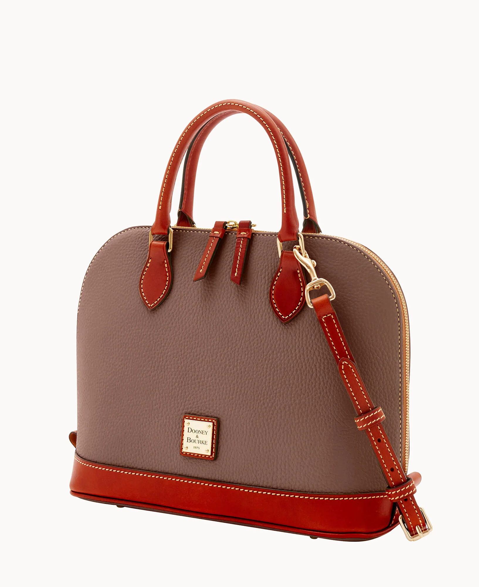 Pebble Grain Zip Zip Satchel - Image 37