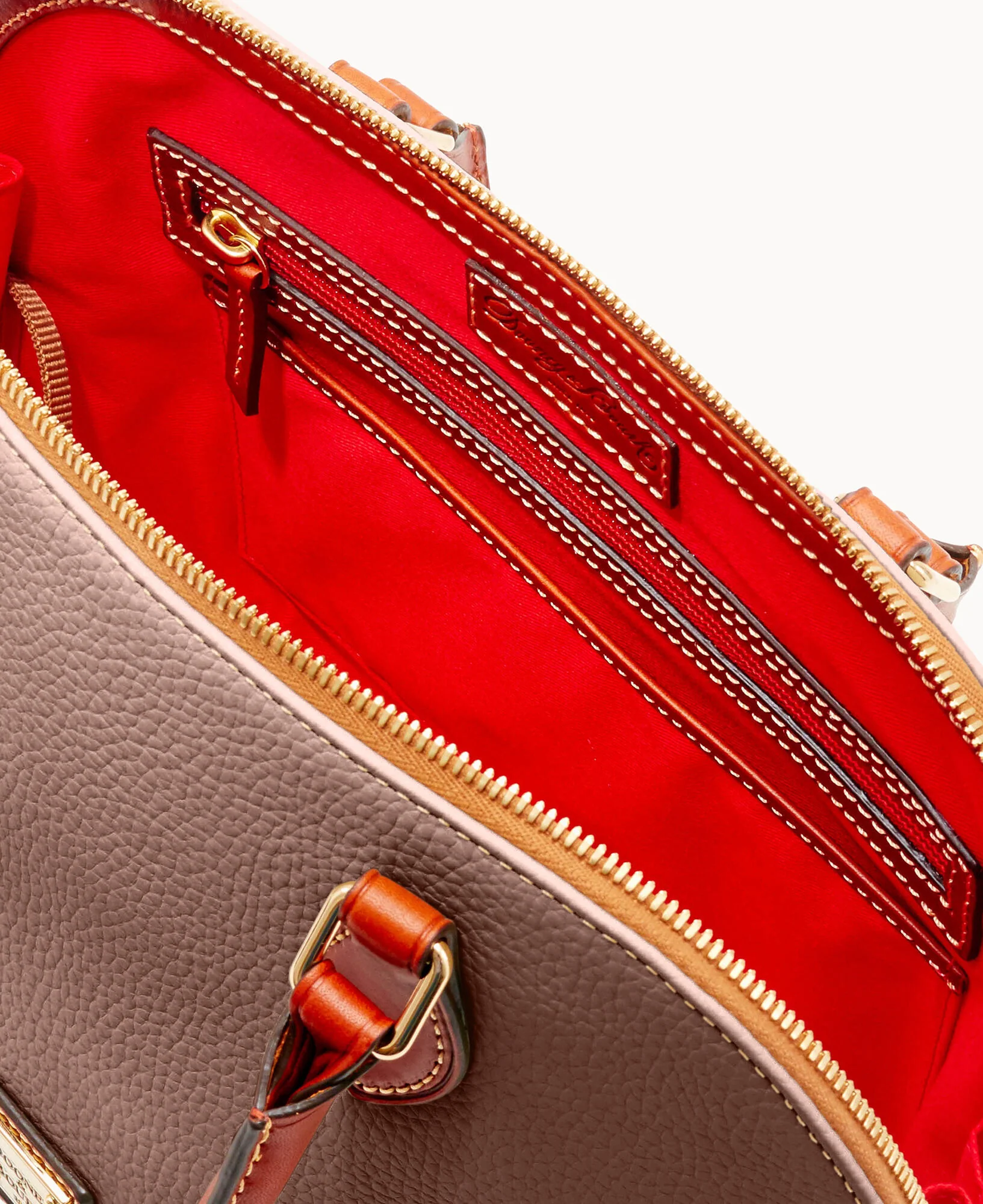 Pebble Grain Zip Zip Satchel - Image 38