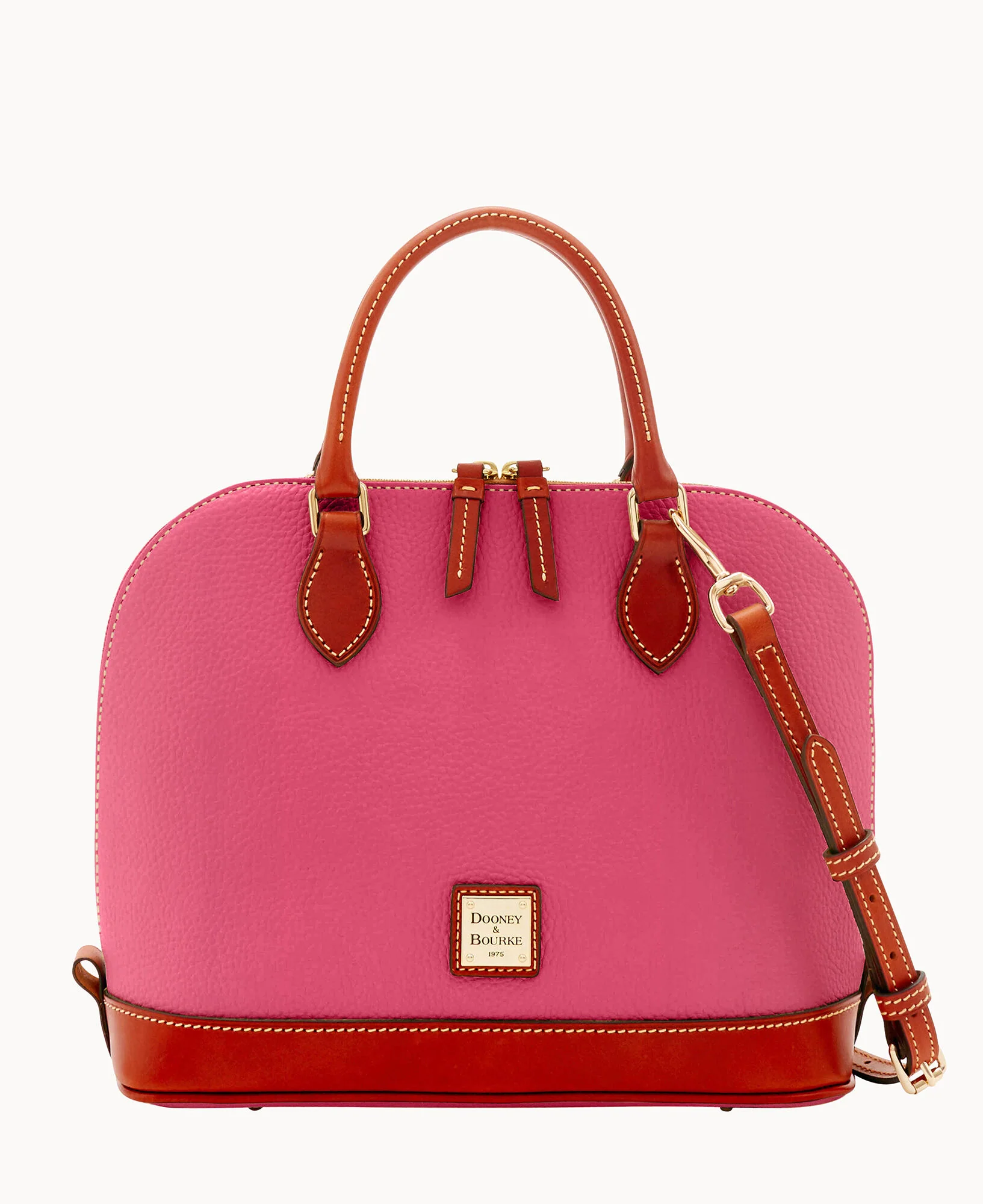 Pebble Grain Zip Zip Satchel - Image 46