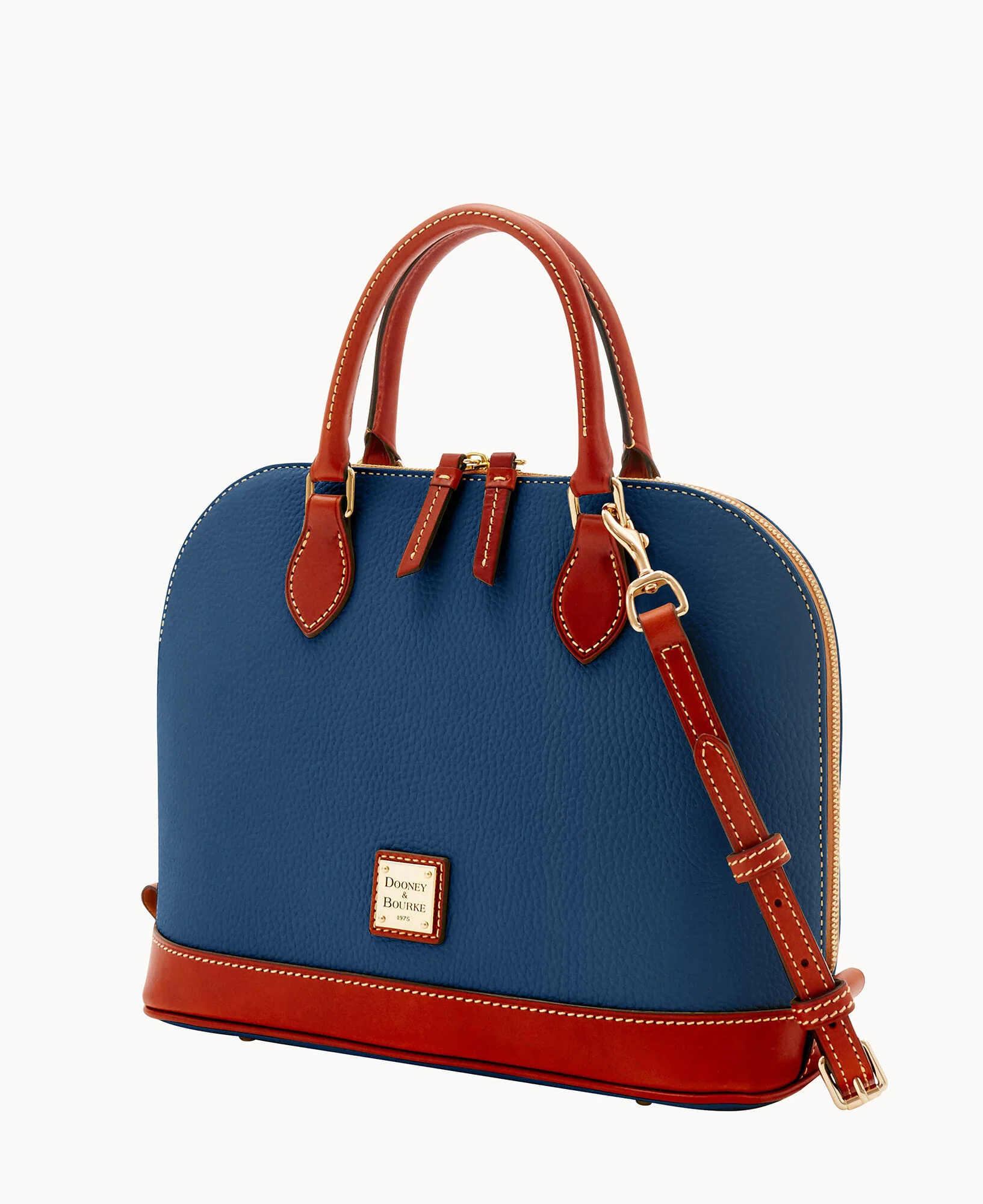 Pebble Grain Zip Zip Satchel - Image 52