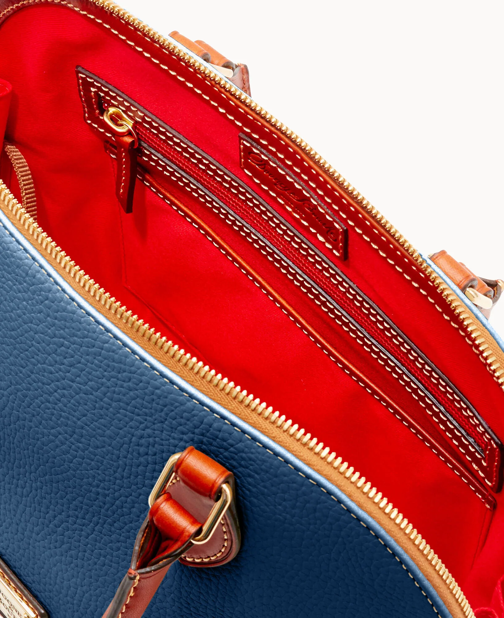 Pebble Grain Zip Zip Satchel - Image 53