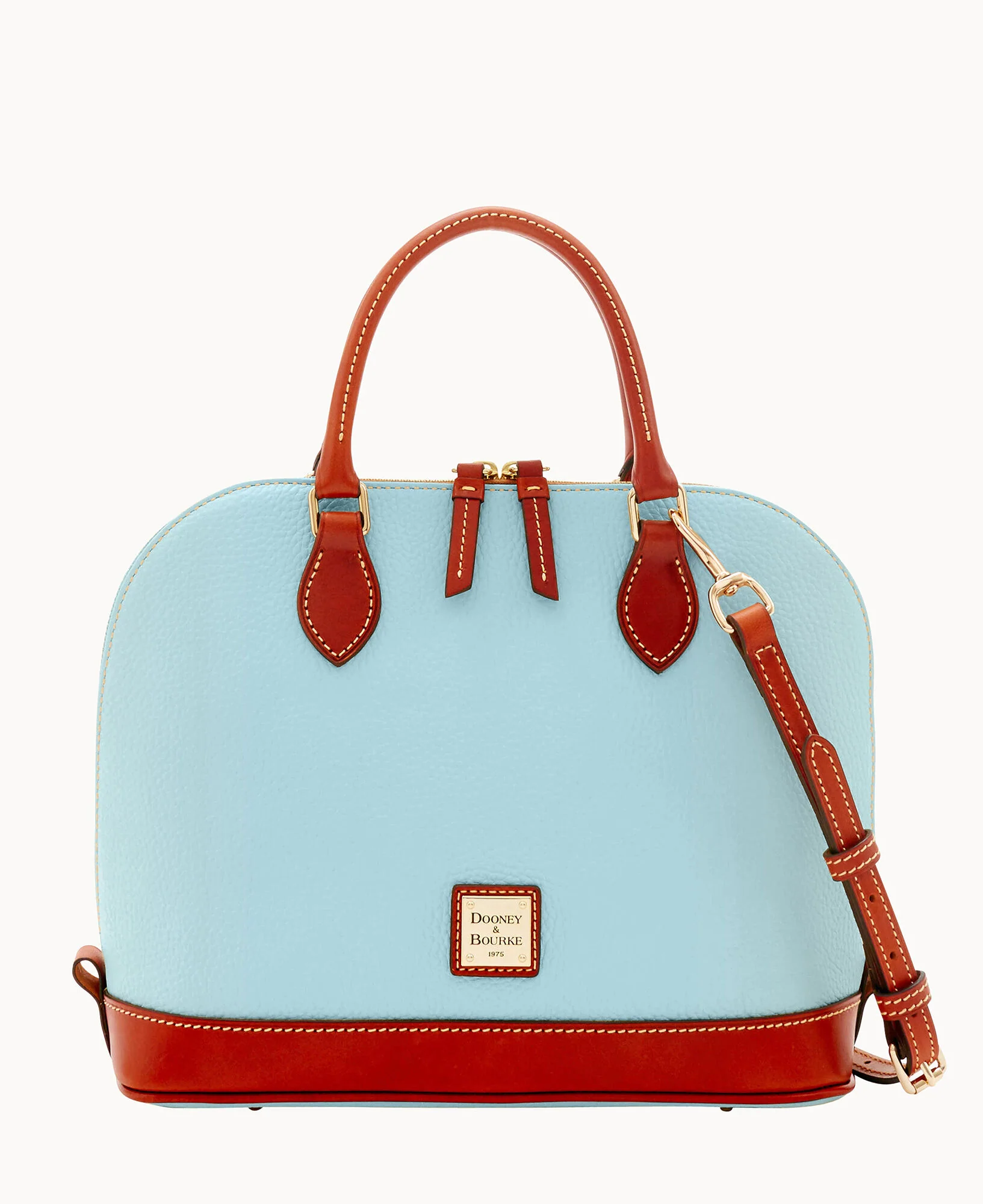 Pebble Grain Zip Zip Satchel - Image 61