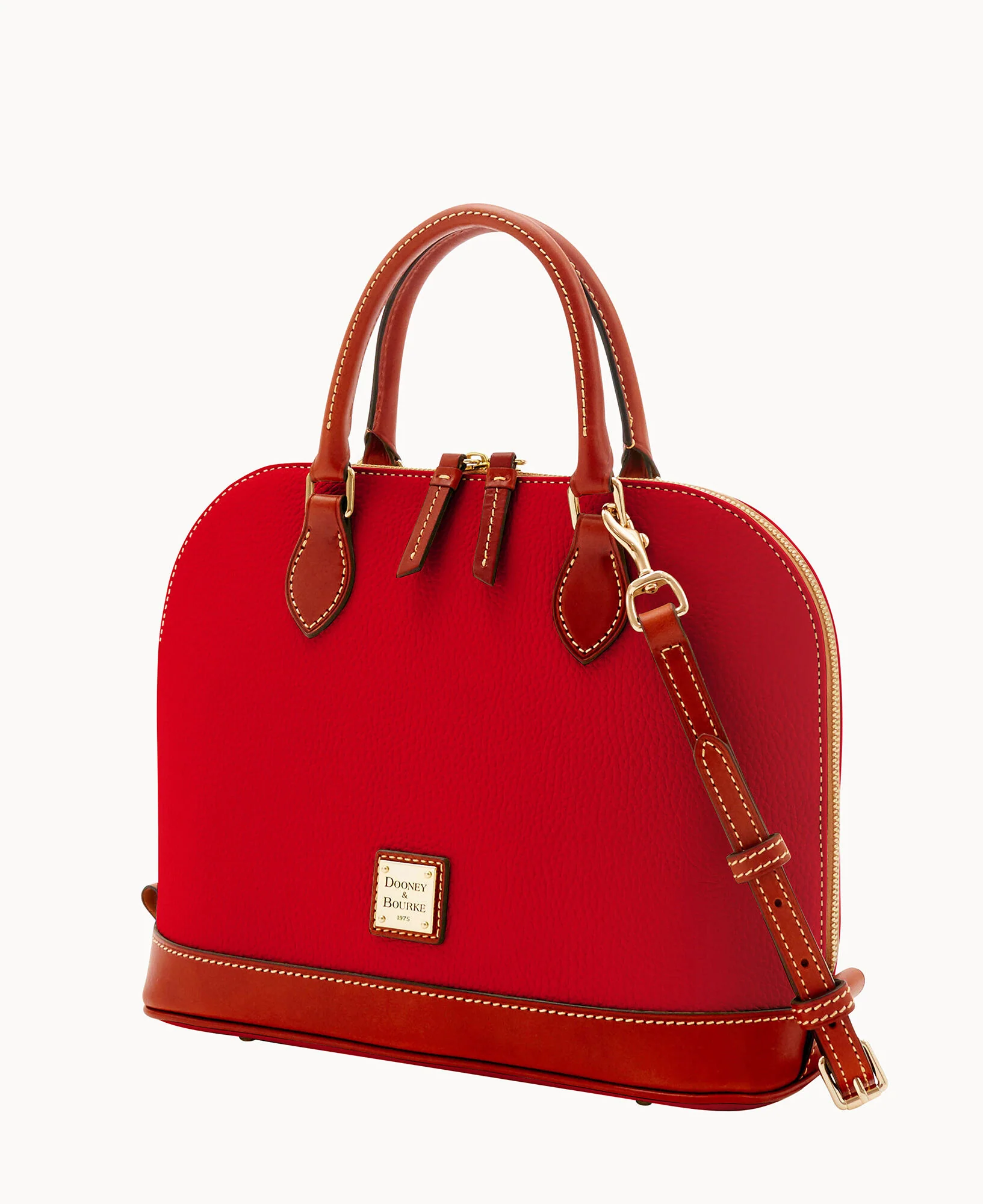 Pebble Grain Zip Zip Satchel - Image 67