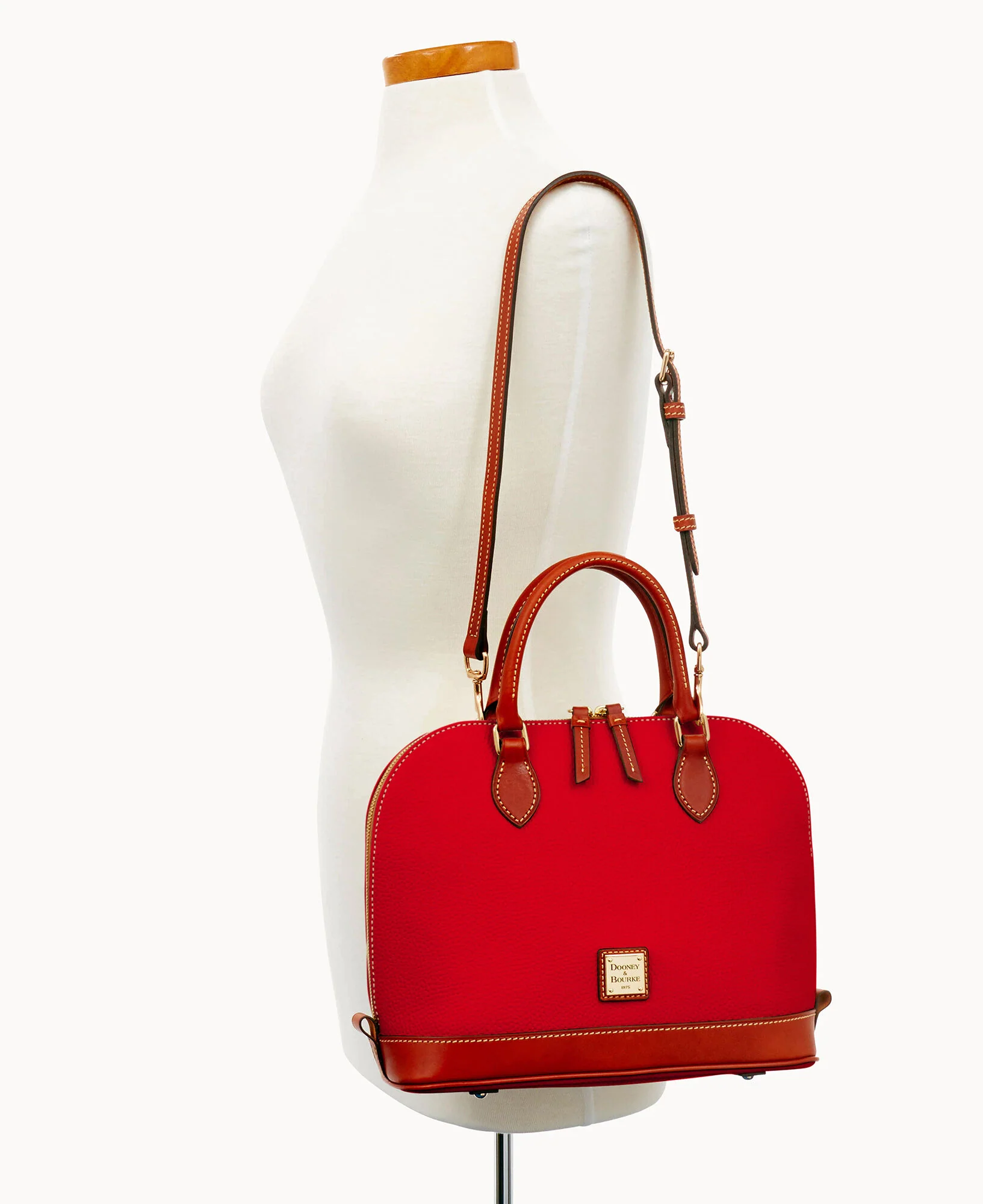Pebble Grain Zip Zip Satchel - Image 70