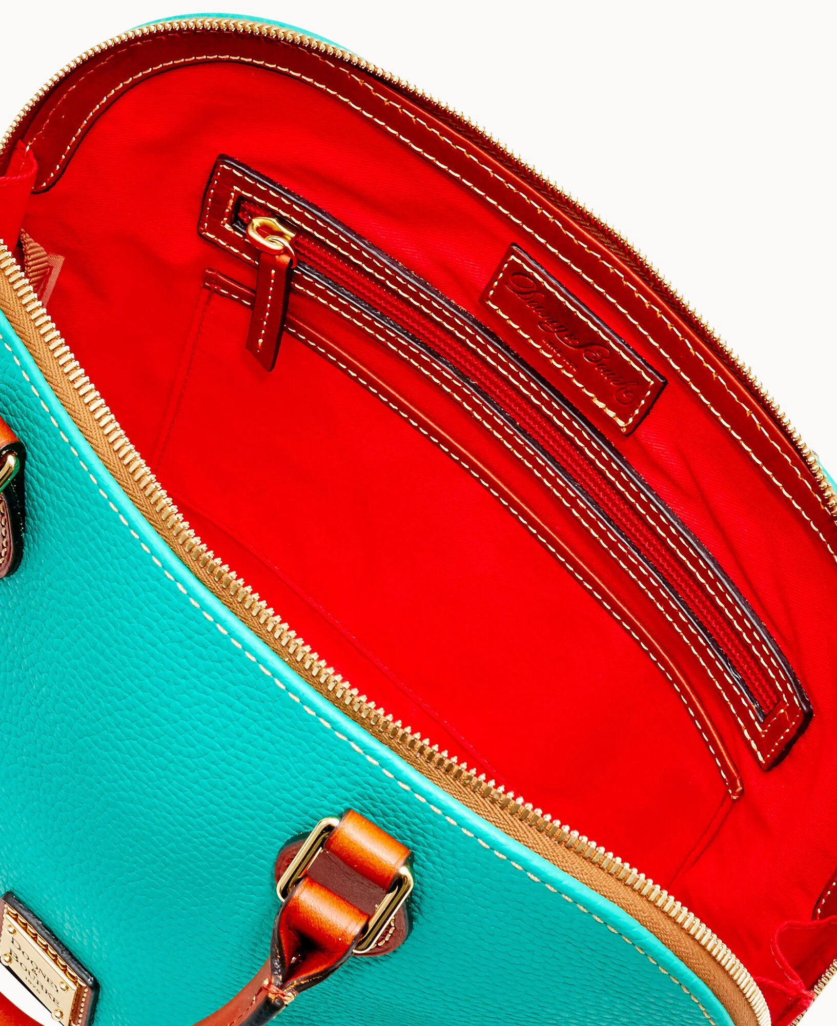 Pebble Grain Zip Zip Satchel - Image 73