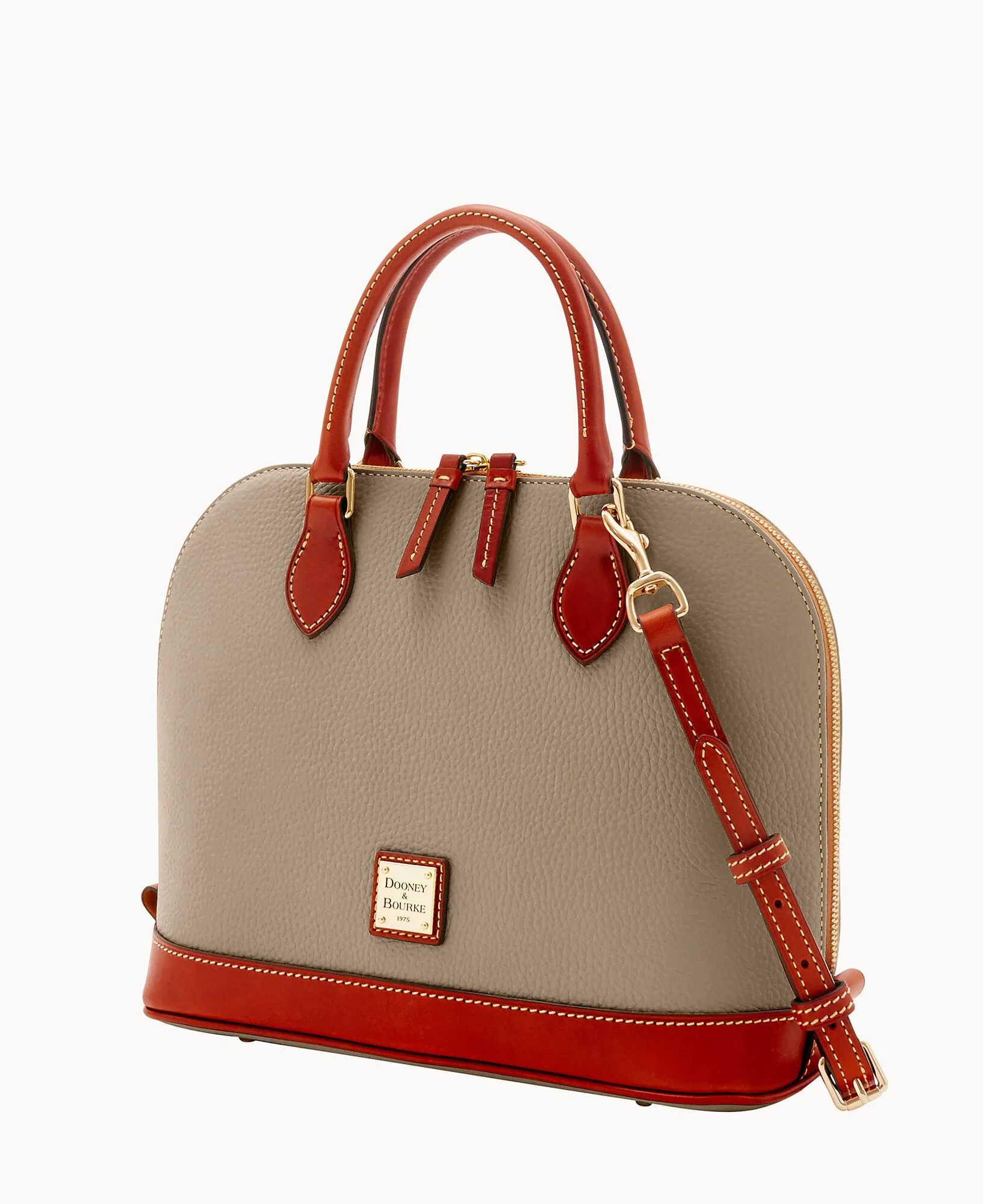 Pebble Grain Zip Zip Satchel - Image 82