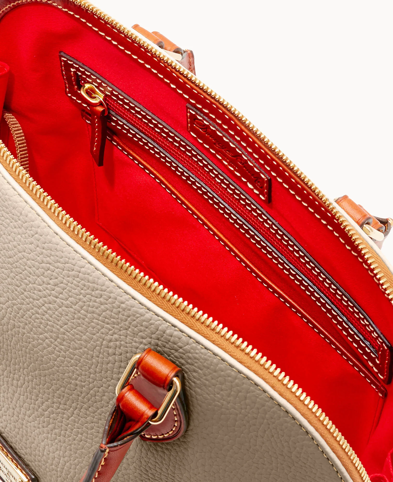Pebble Grain Zip Zip Satchel - Image 83