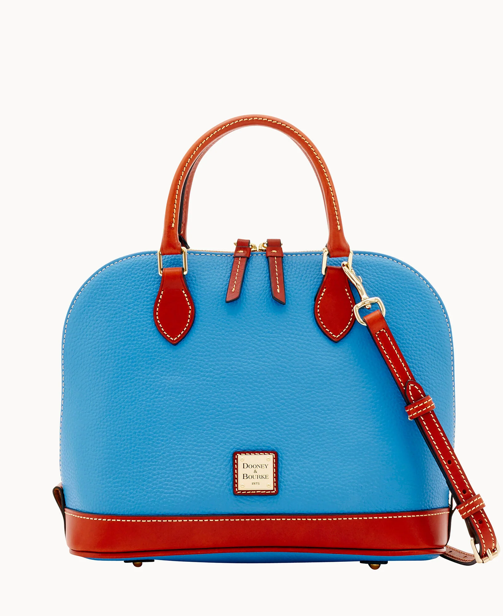 Pebble Grain Zip Zip Satchel - Image 95