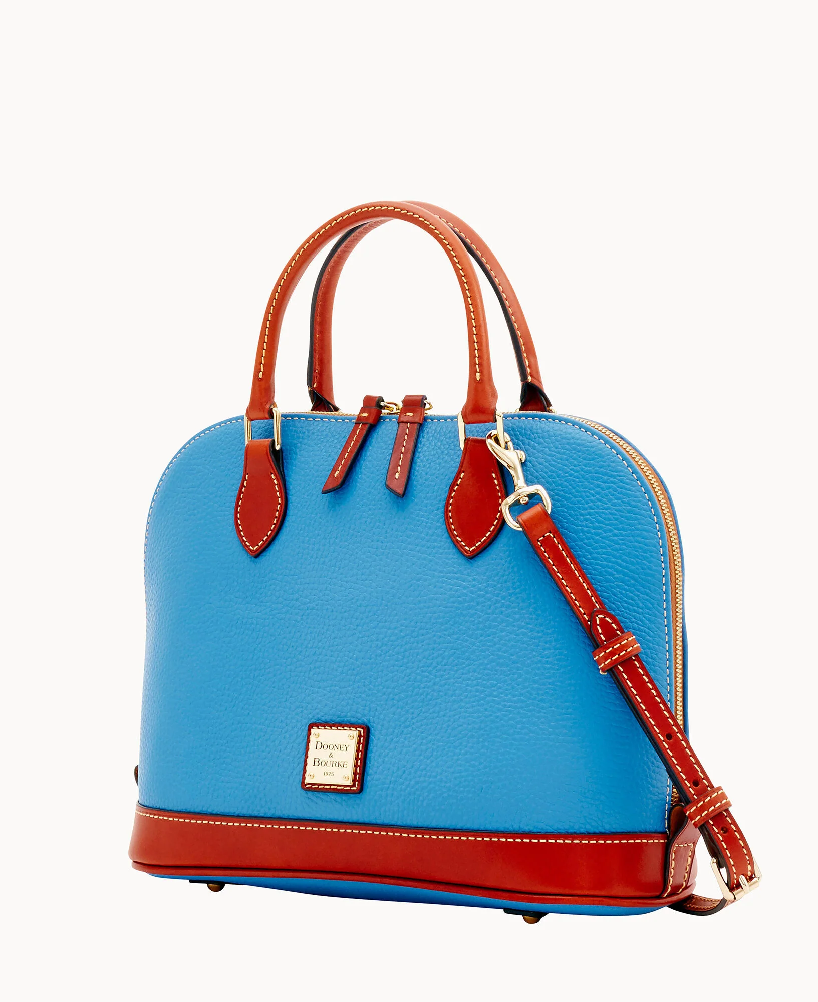 Pebble Grain Zip Zip Satchel - Image 96