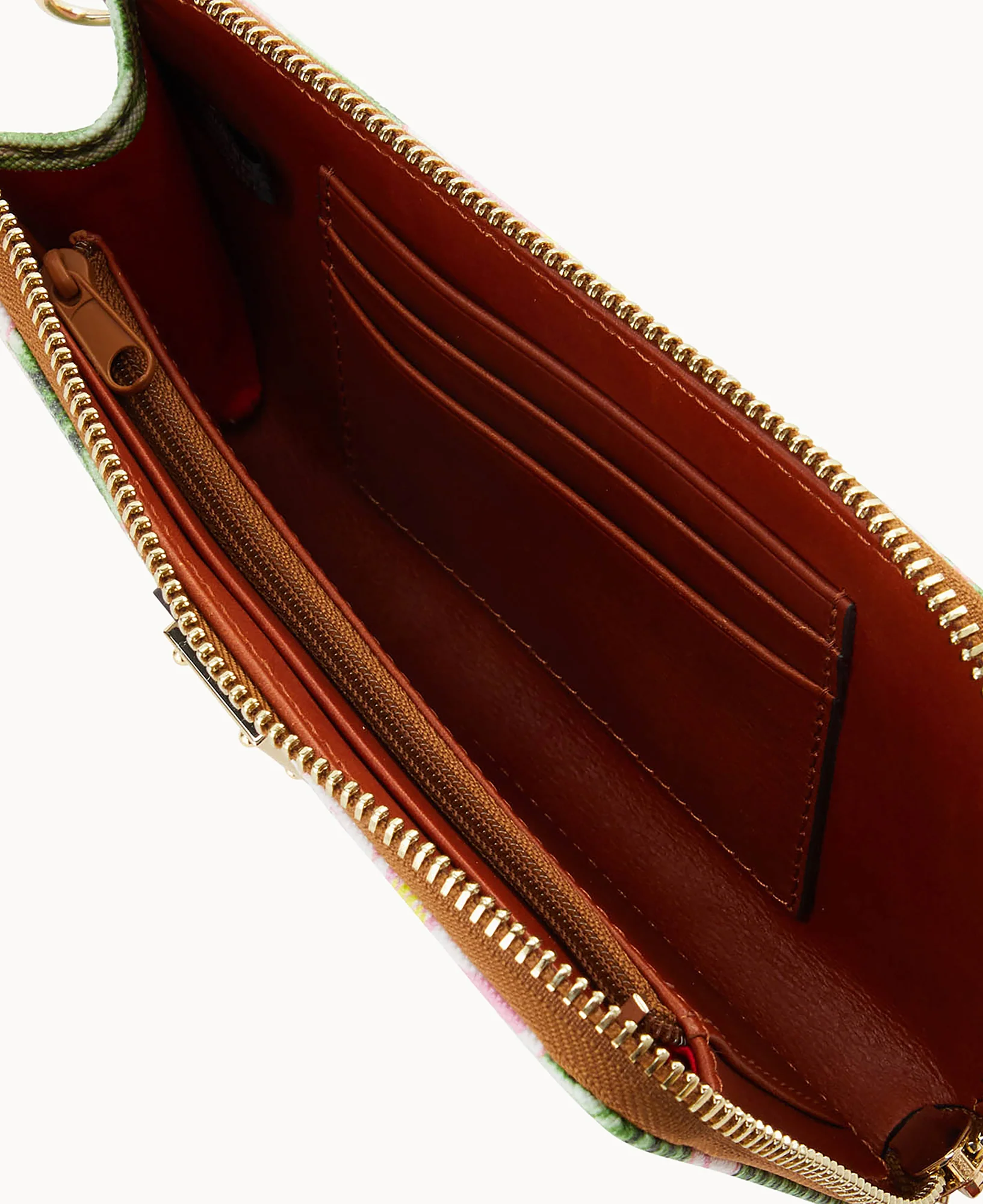 Plumeria Folded Zip Wristlet - Image 3