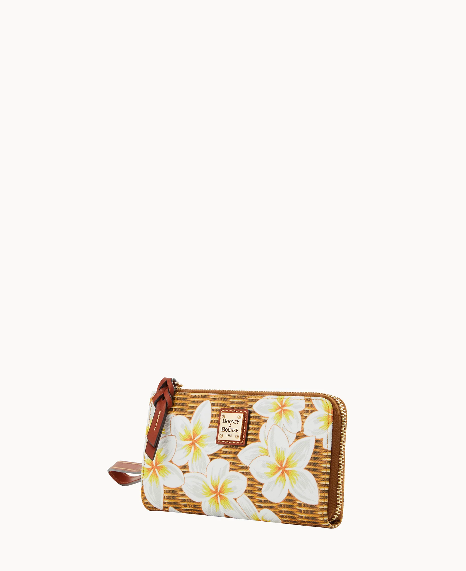 Plumeria Folded Zip Wristlet - Image 5