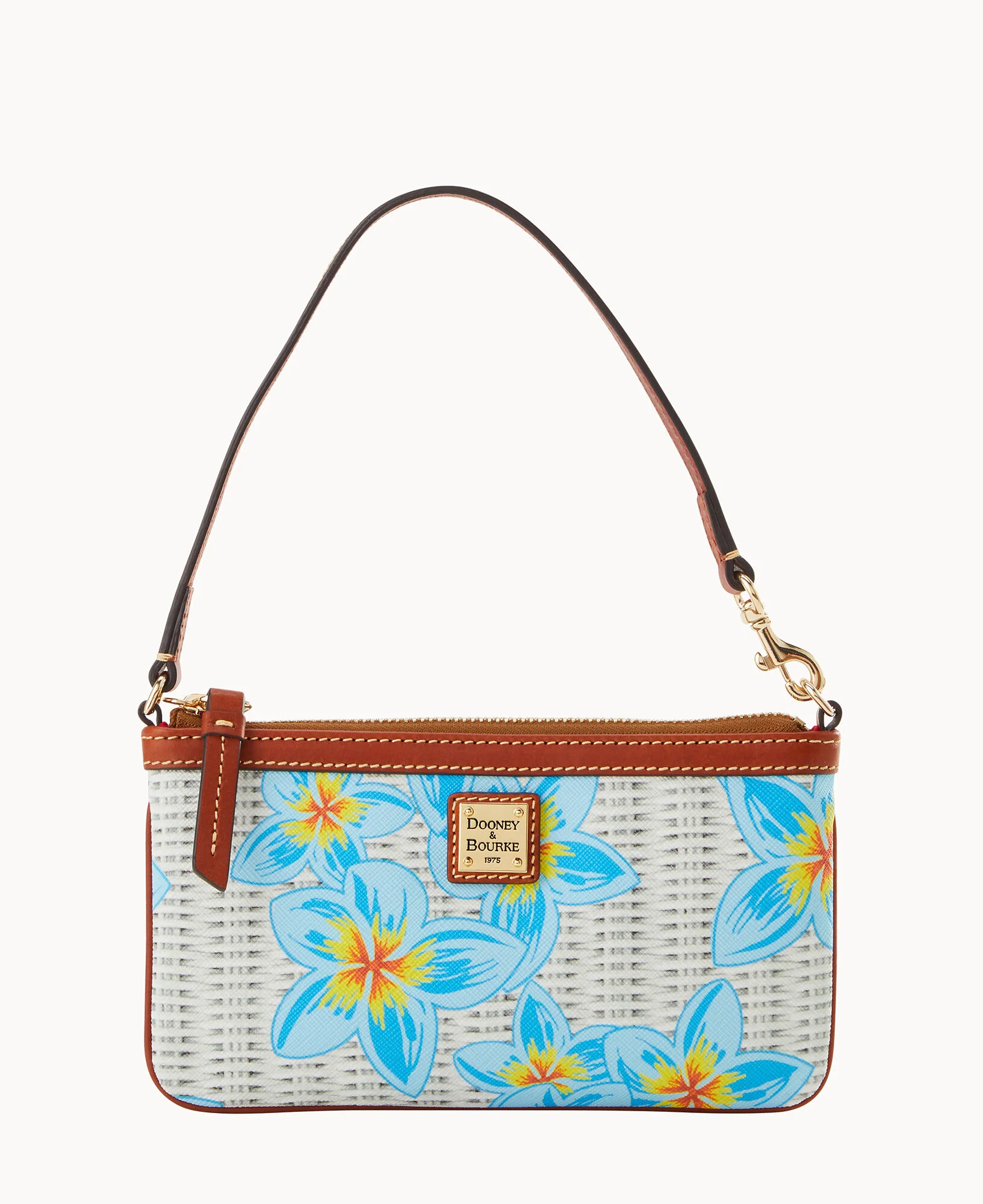 Plumeria Large Slim Wristlet