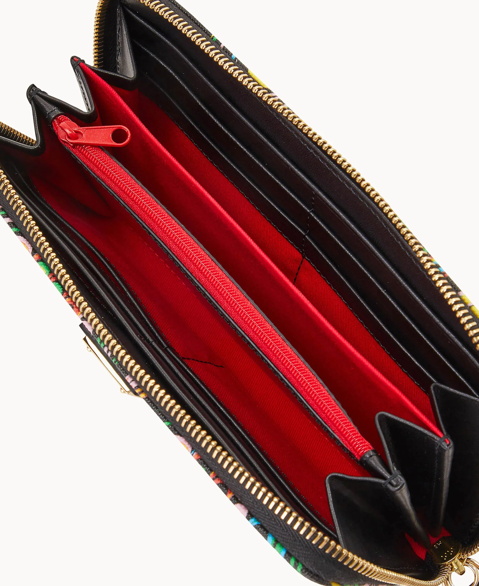 Plumes Large Zip Around Wristlet - Image 3