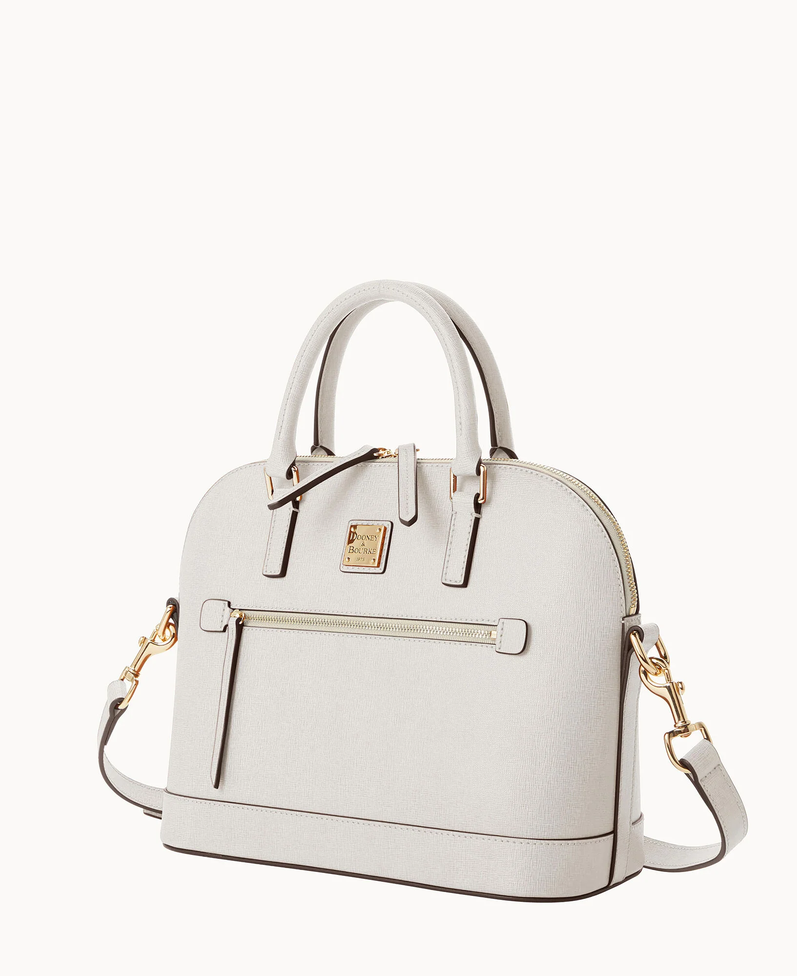 Saffiano Domed Zip Satchel - Image 18