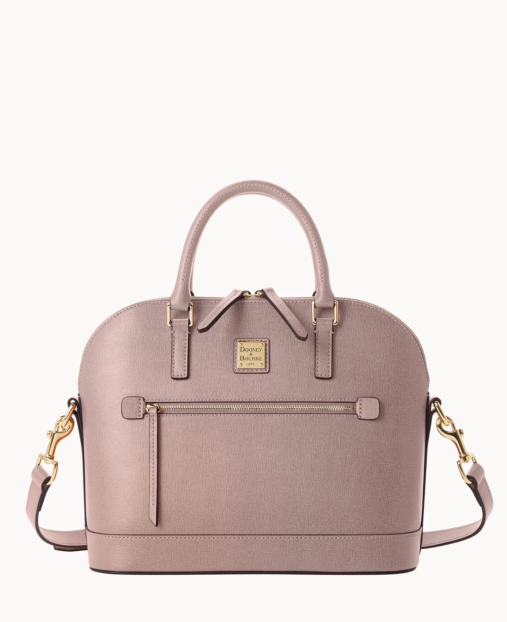 Saffiano Domed Zip Satchel - Image 20