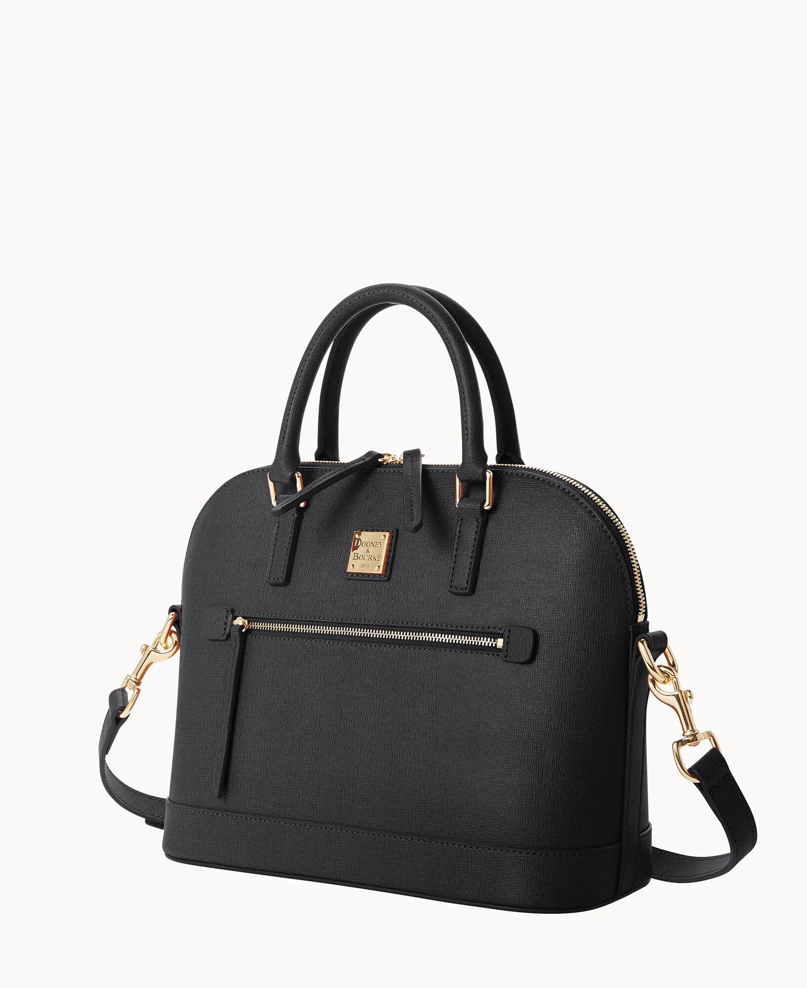 Saffiano Domed Zip Satchel - Image 25