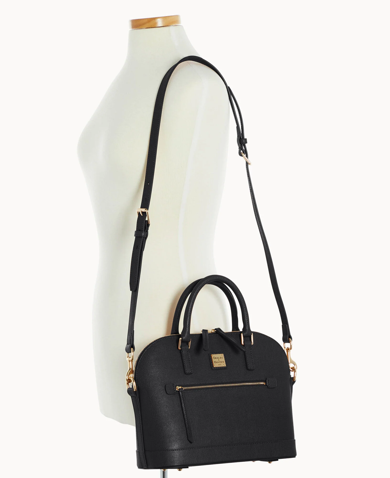 Saffiano Domed Zip Satchel - Image 27