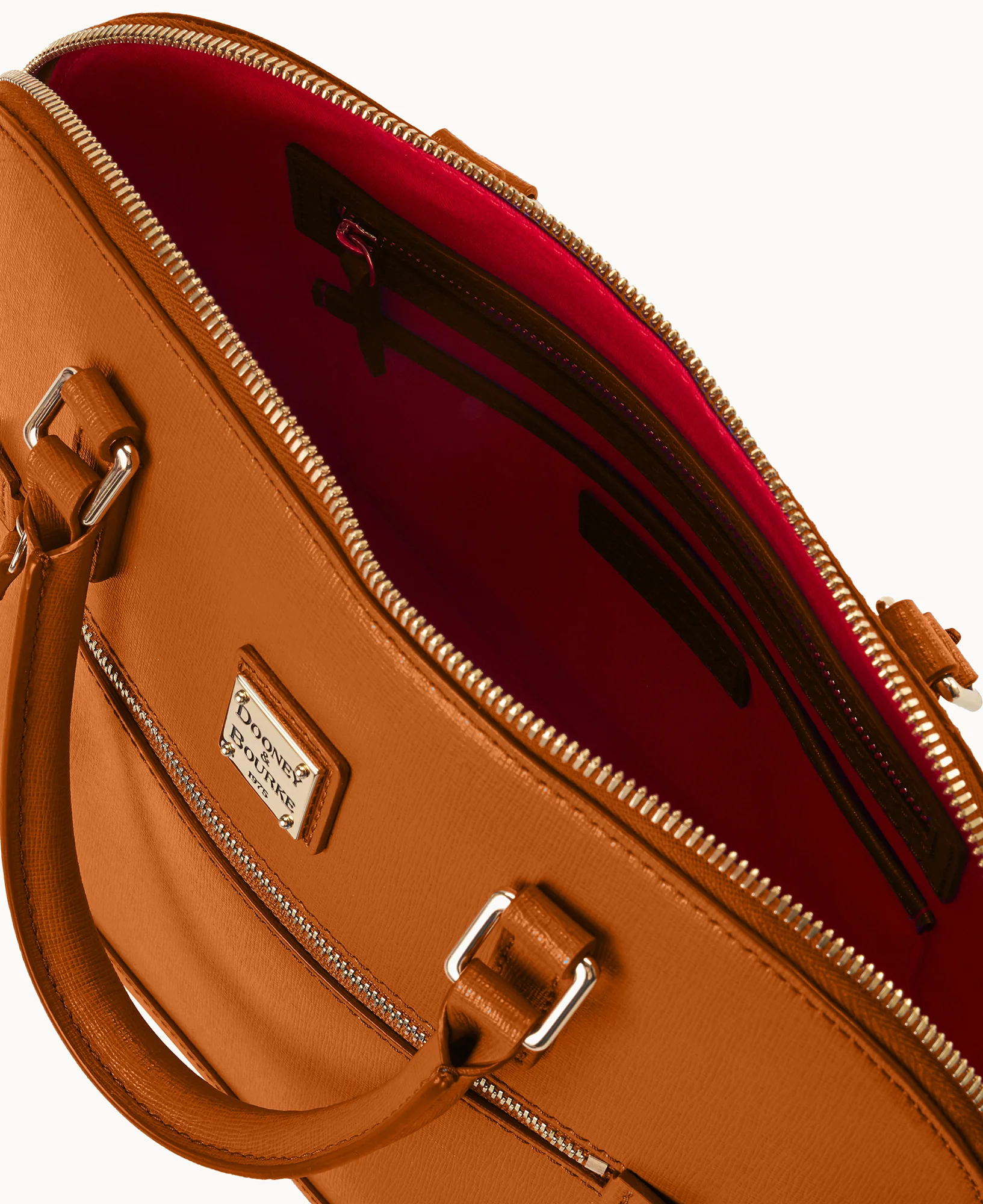 Saffiano Domed Zip Satchel - Image 33