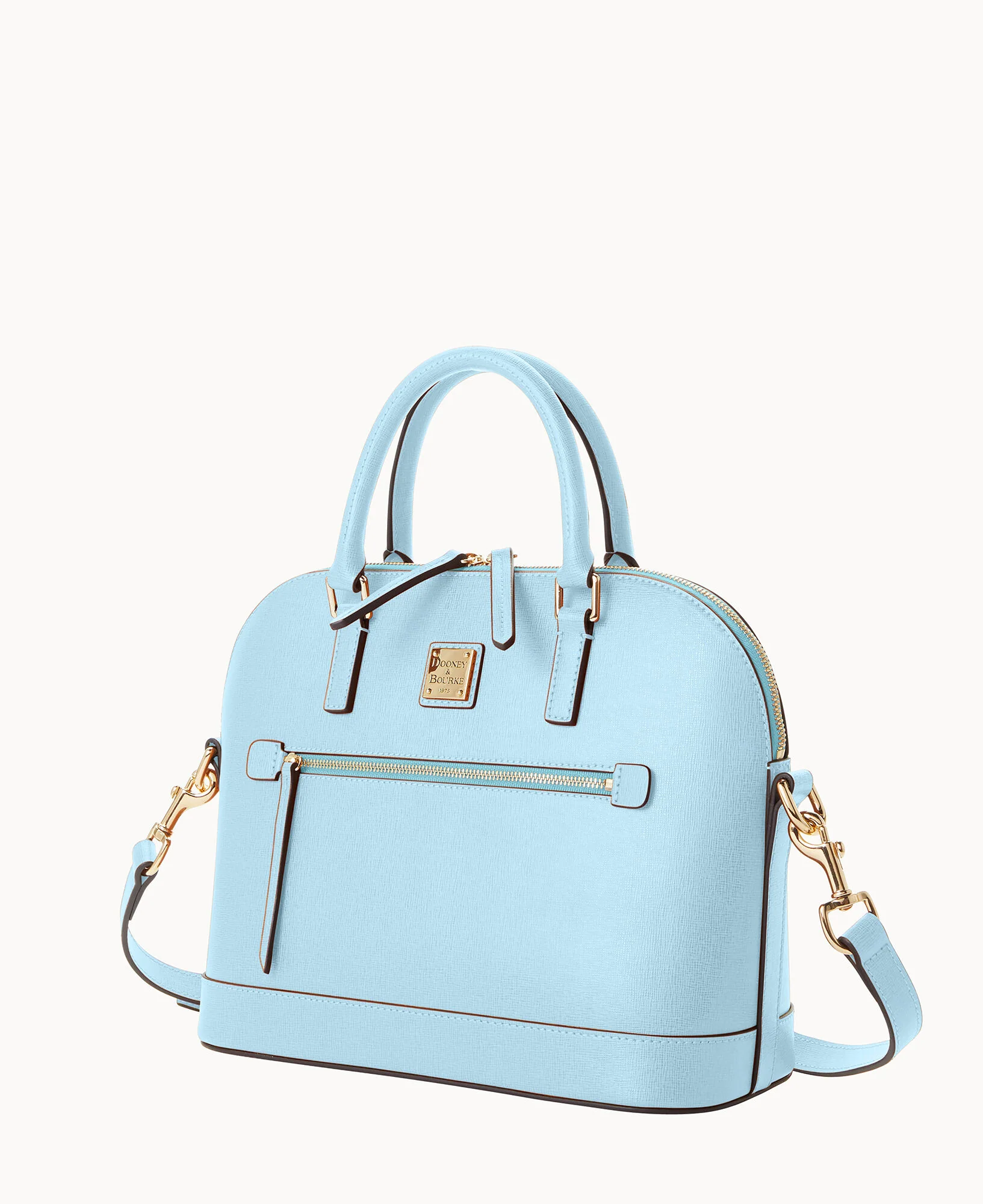 Saffiano Domed Zip Satchel - Image 36