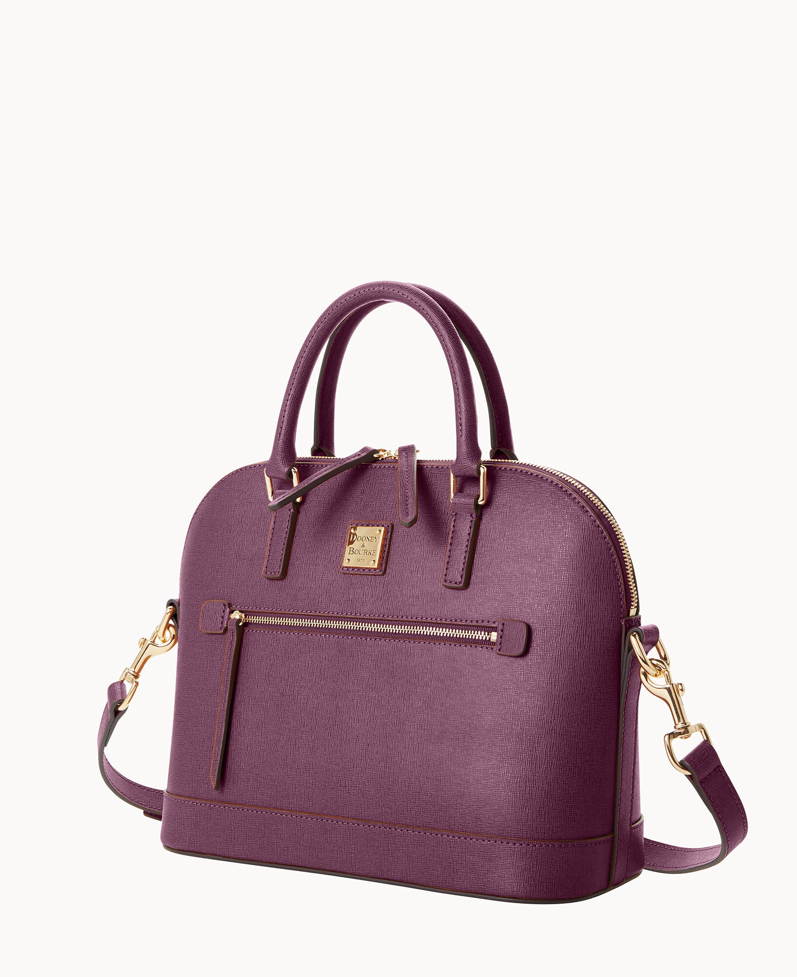 Saffiano Domed Zip Satchel - Image 74