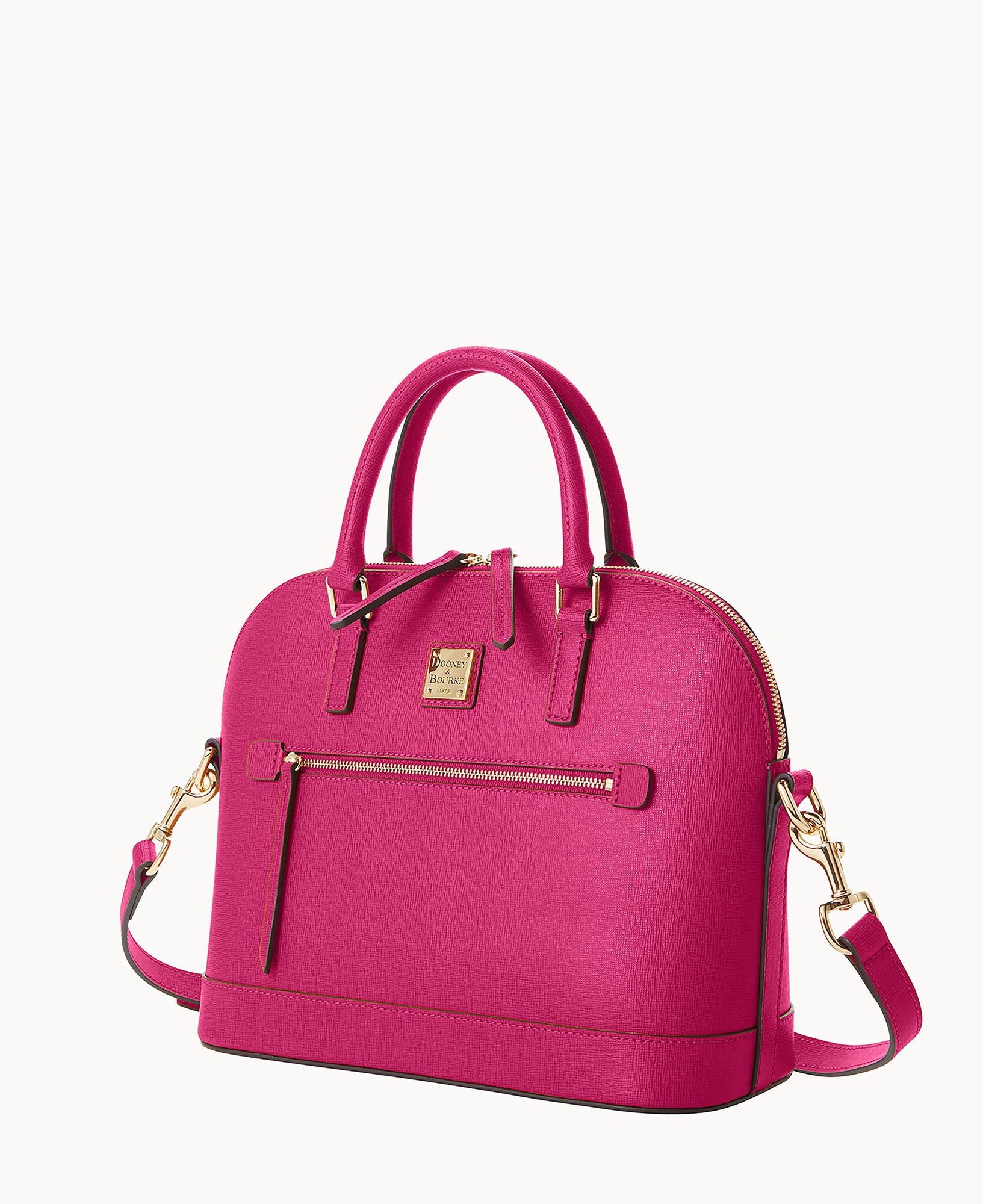 Saffiano Domed Zip Satchel - Image 81