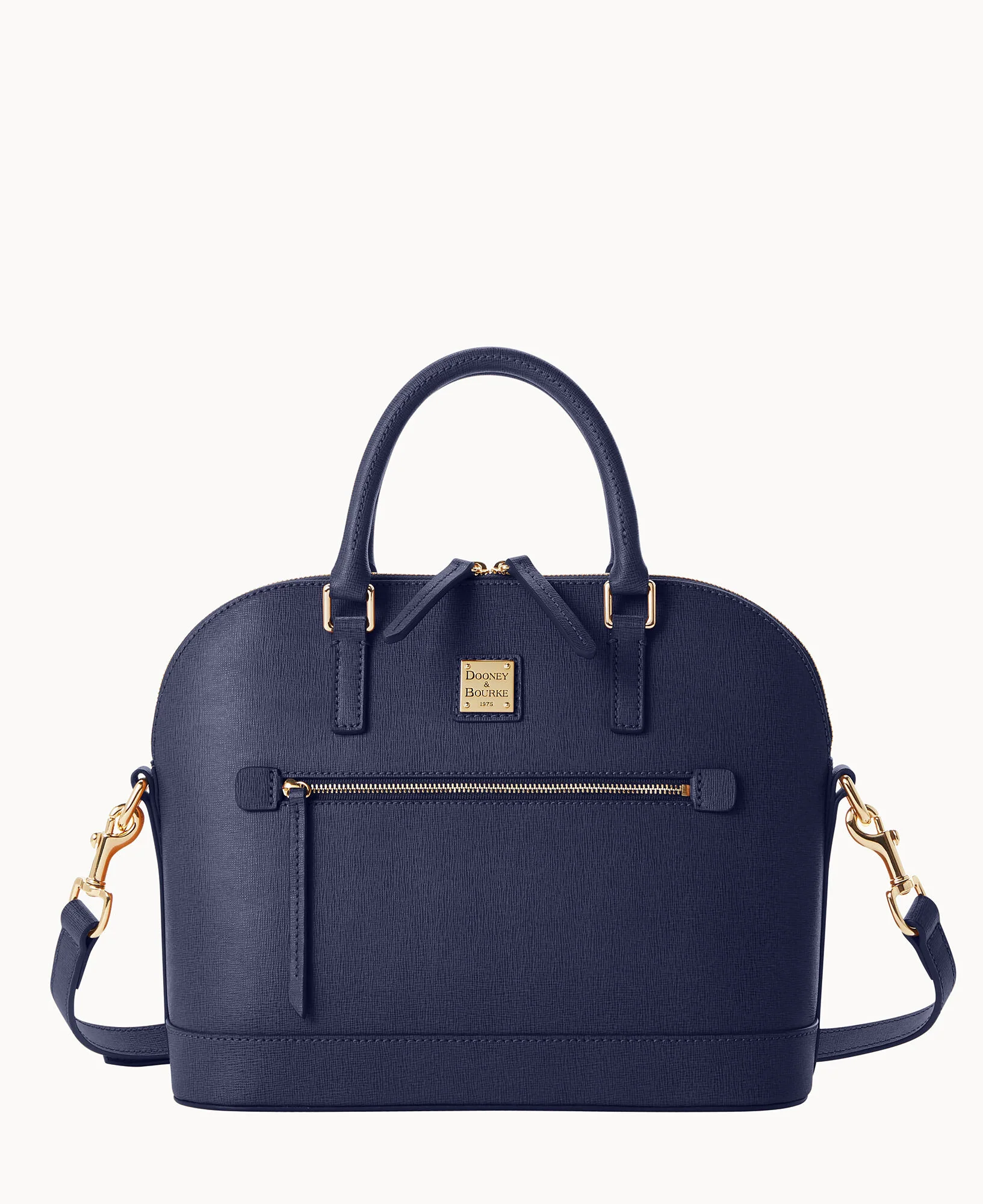 Saffiano Domed Zip Satchel - Image 9