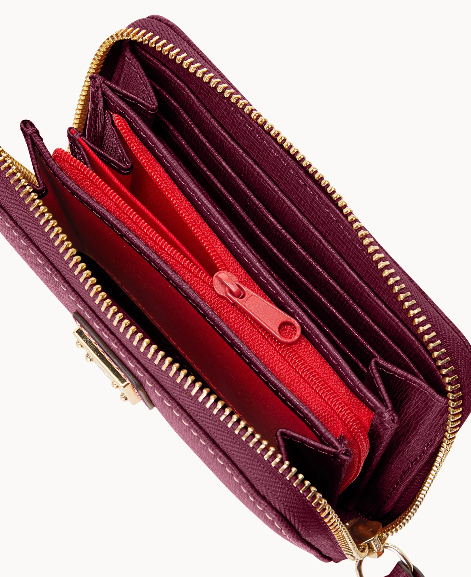 Saffiano Medium Zip Around Wallet - Image 17