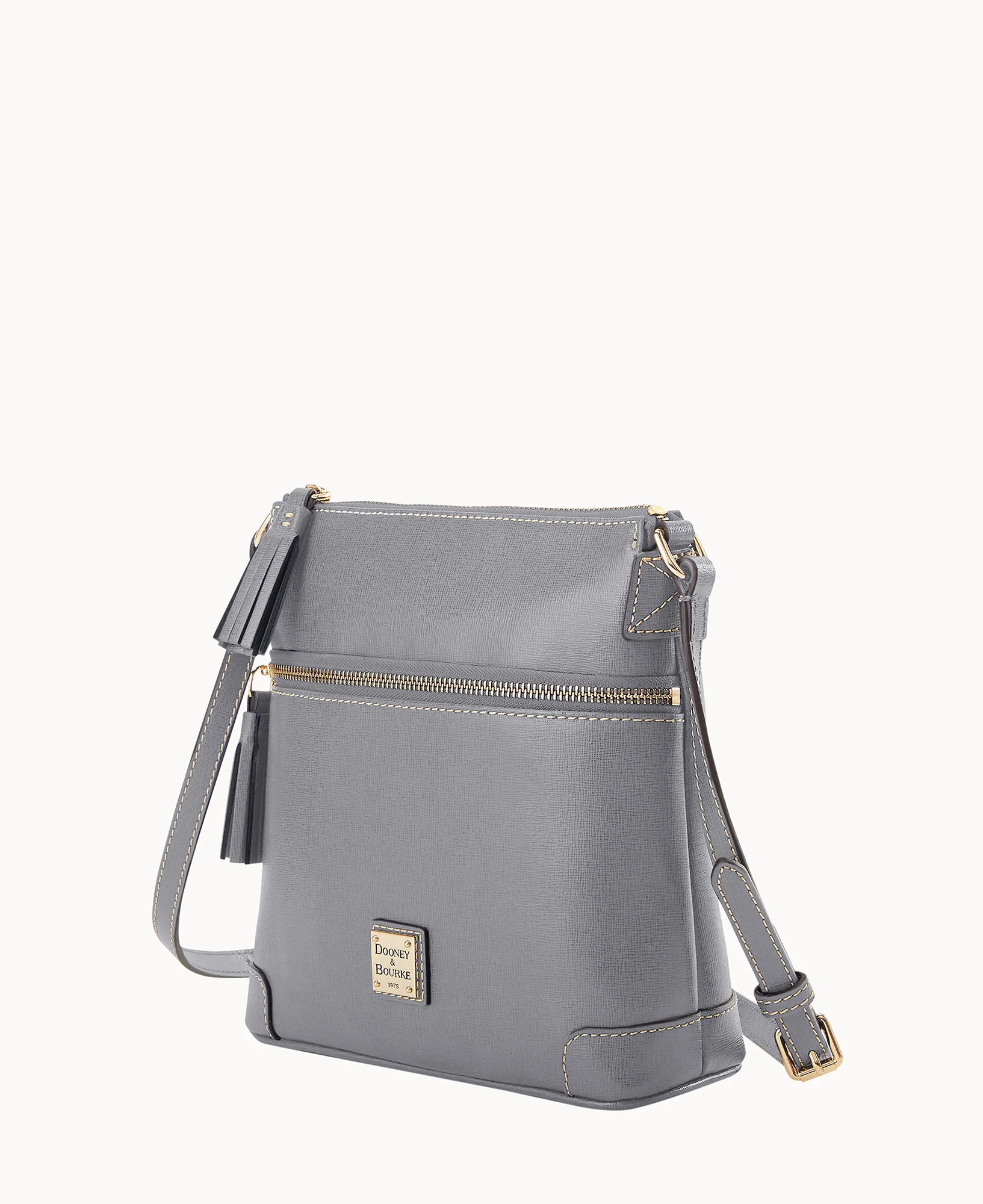 Saffiano Small Tassel Crossbody - Image 9
