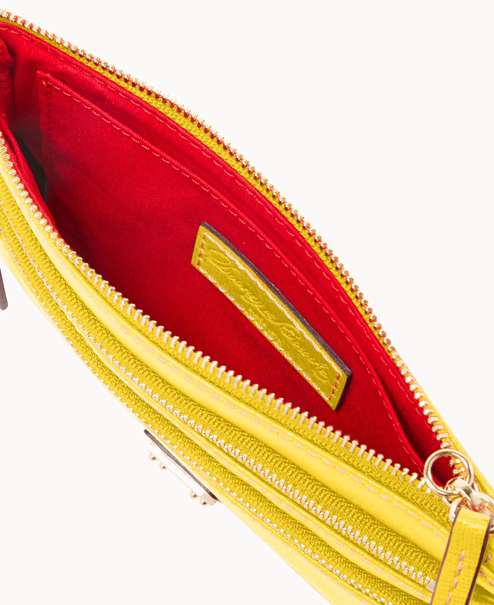 Saffiano Triple Zip Wristlet - Image 3