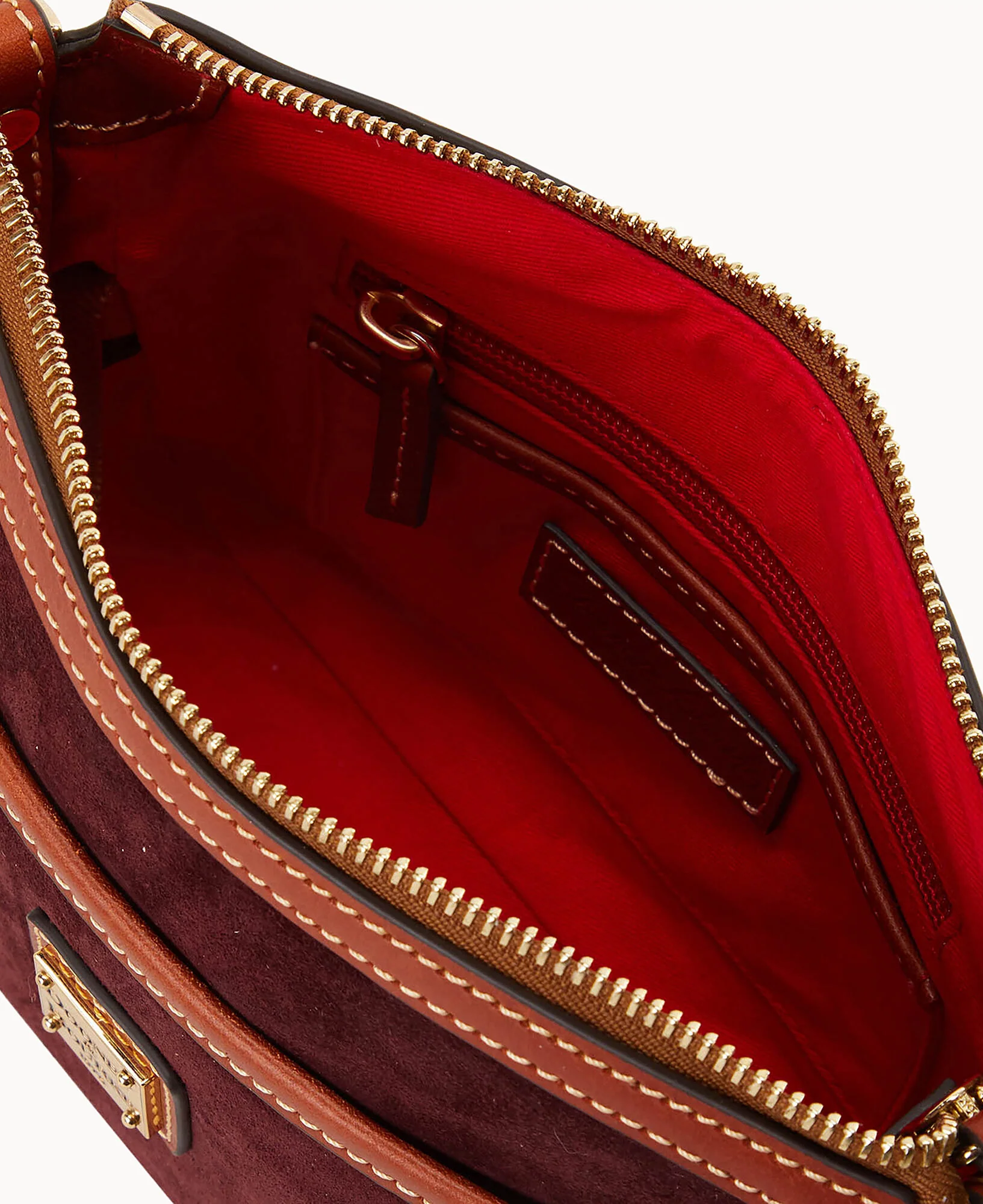 Suede East West Pocket Crossbody - Image 3