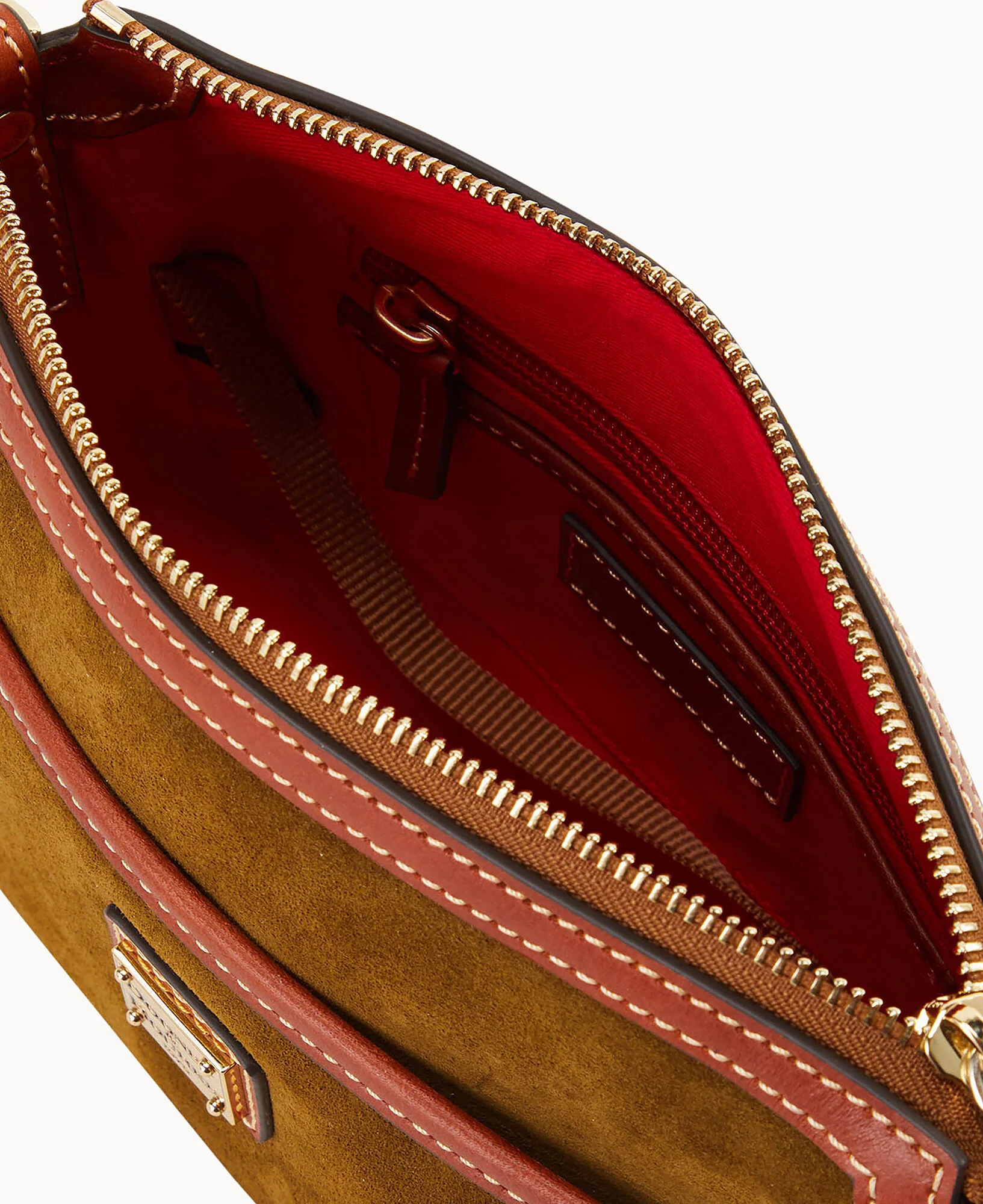 Suede East West Pocket Crossbody - Image 7
