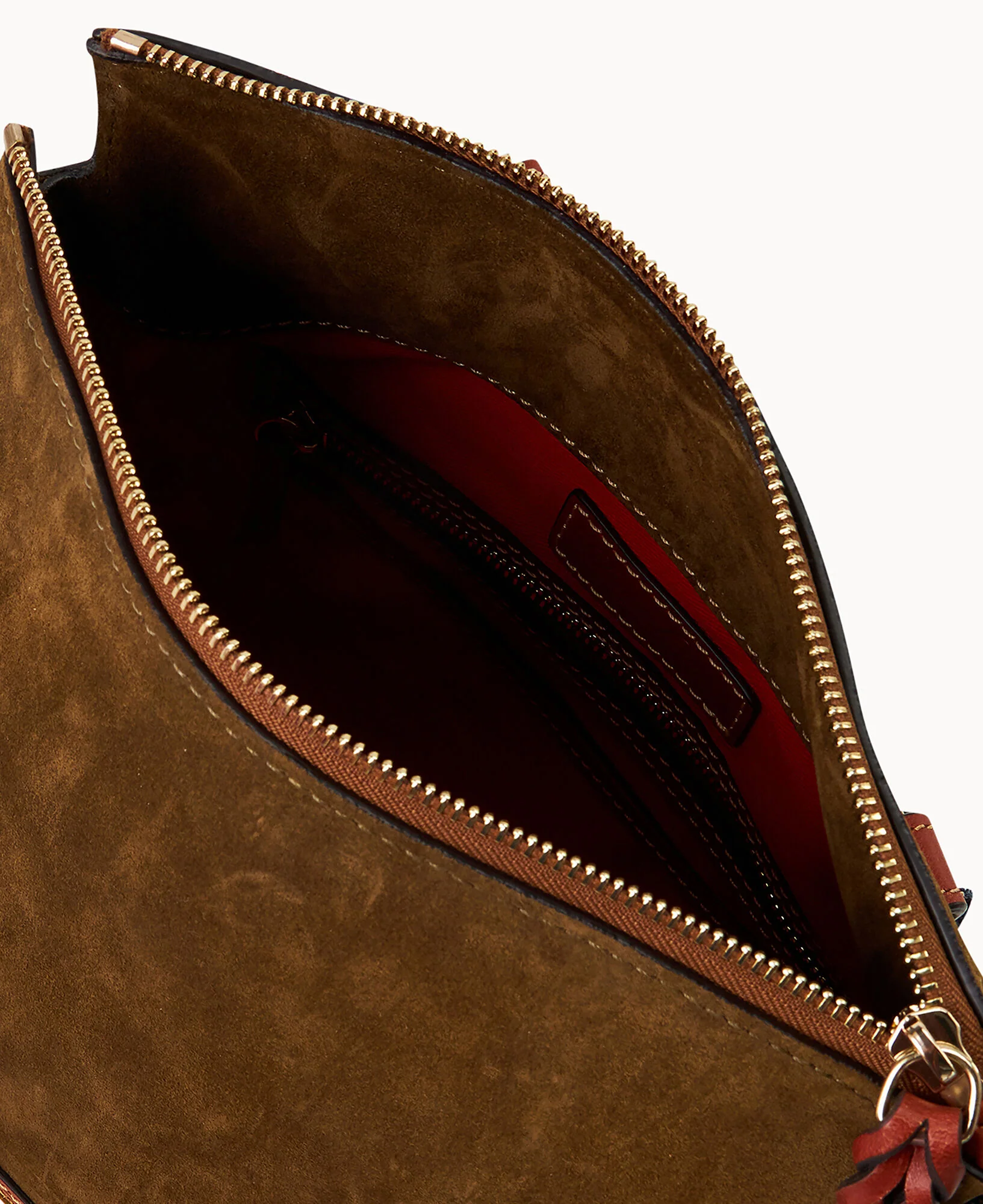 Suede Large Satchel - Image 10