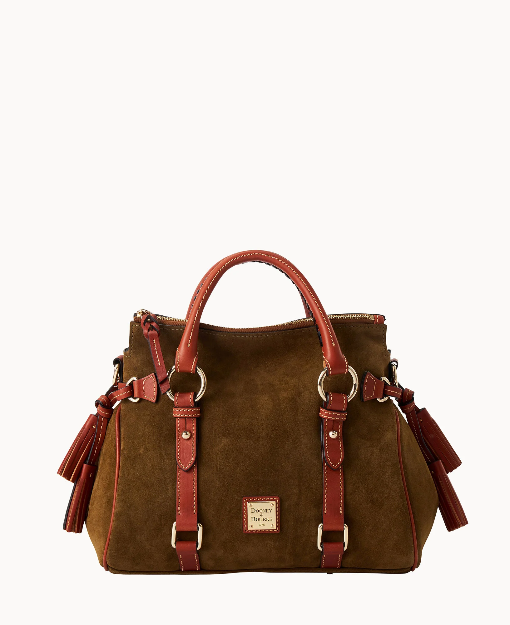 Suede Large Satchel - Image 8