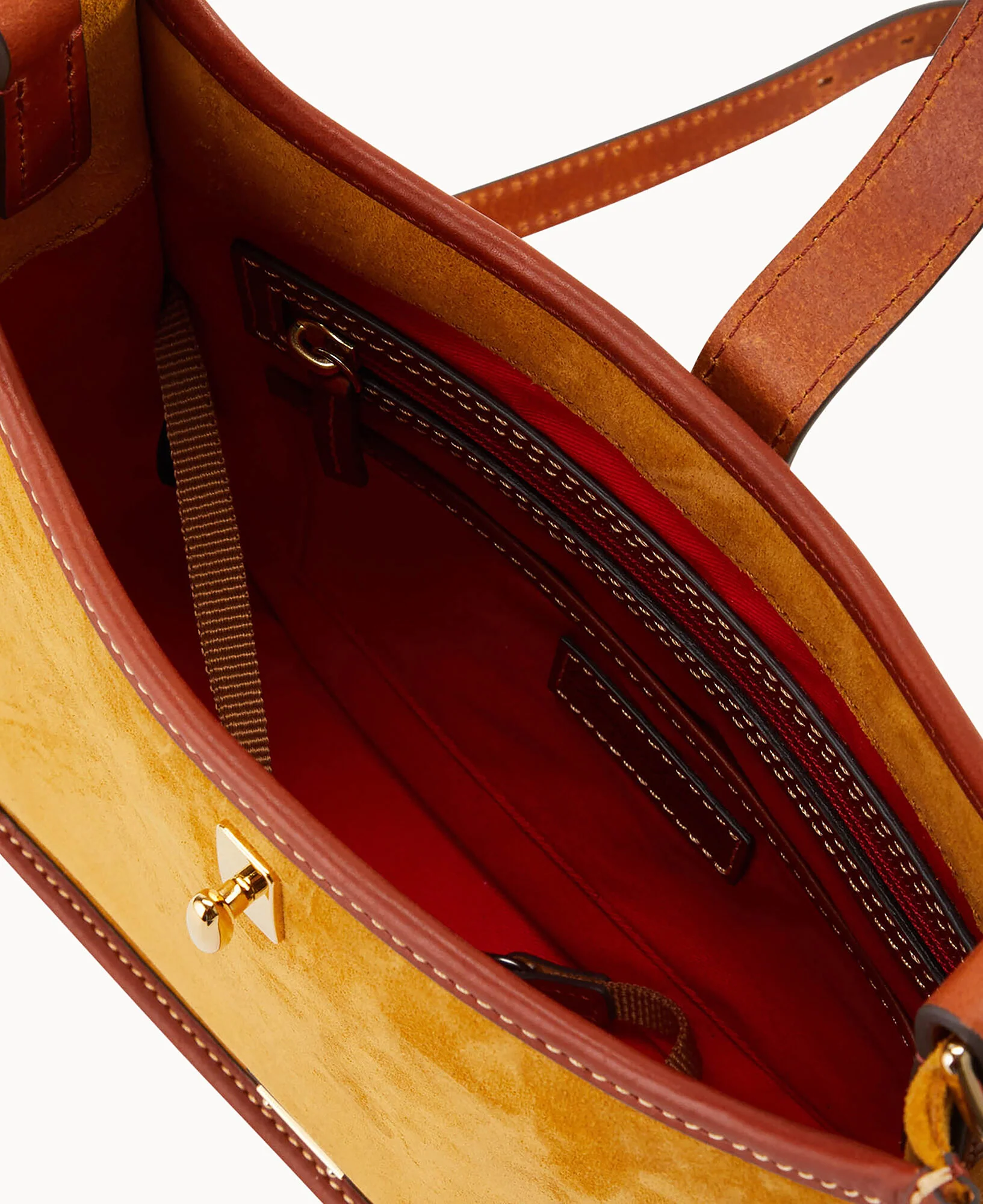 Suede Messenger Crossbody - Image 8