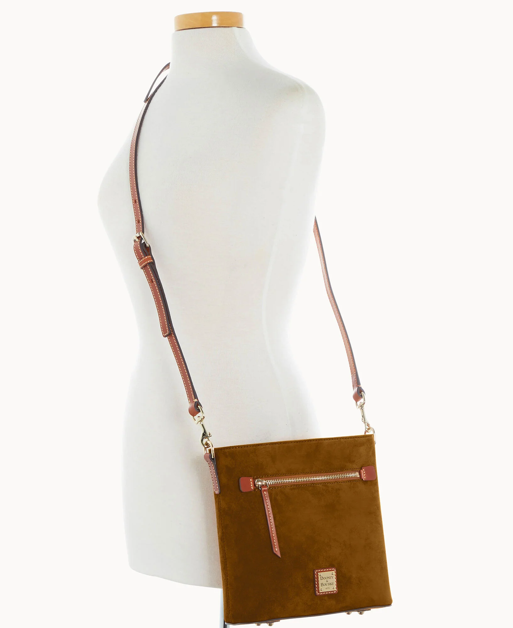 Suede Zip Crossbody - Image 12