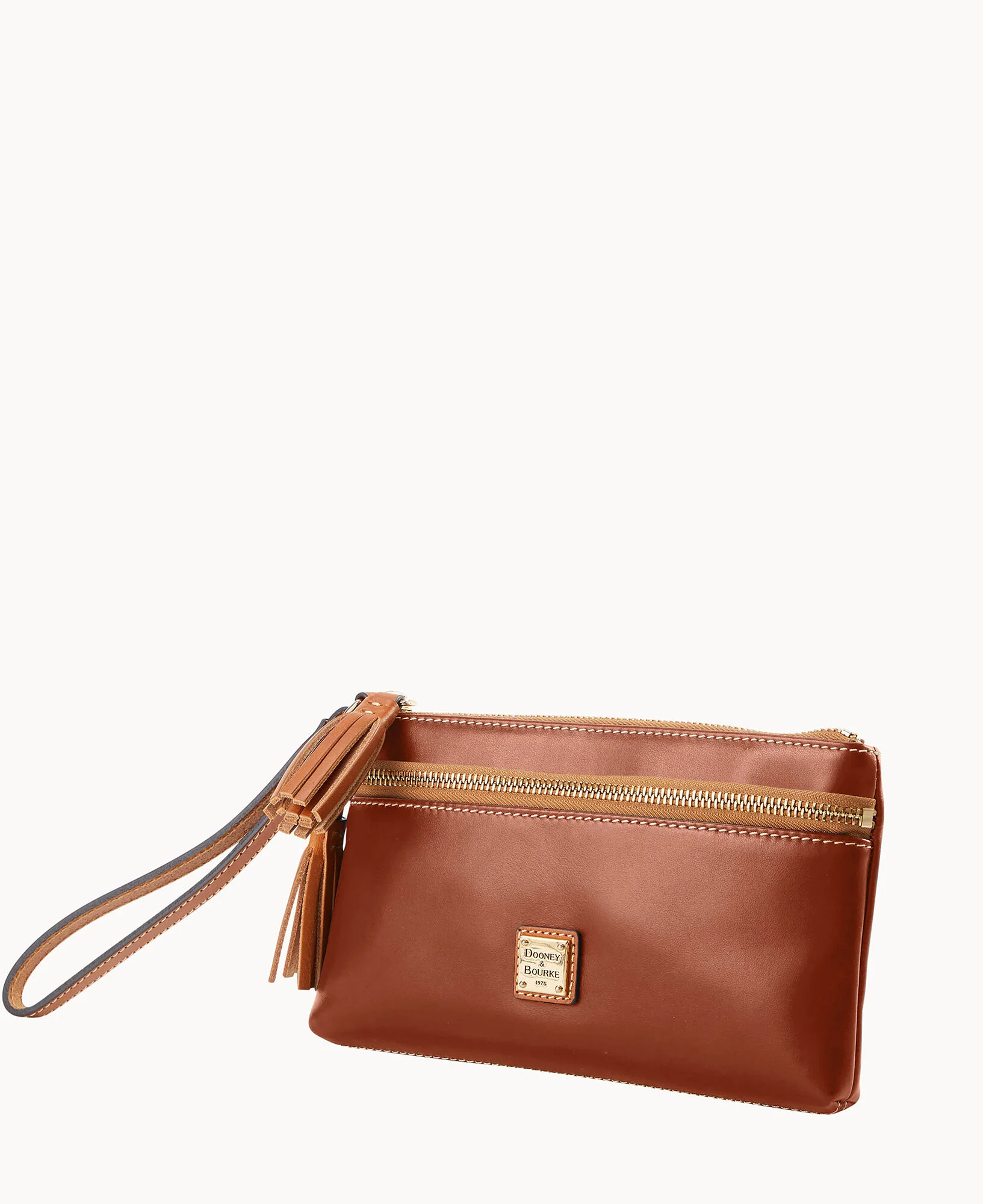 Wexford Leather Double Zip Wristlet - Image 2