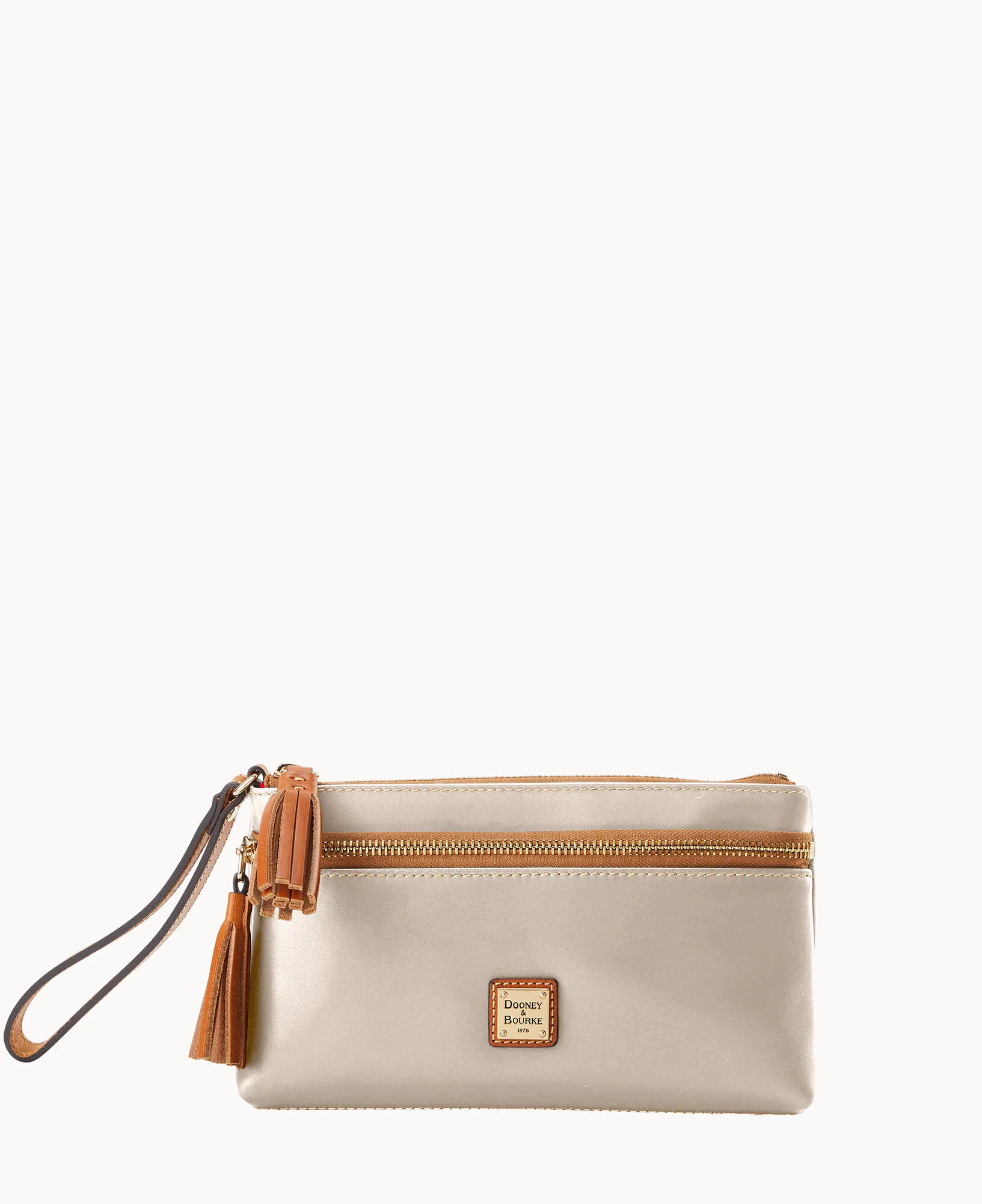 Wexford Leather Double Zip Wristlet - Image 4
