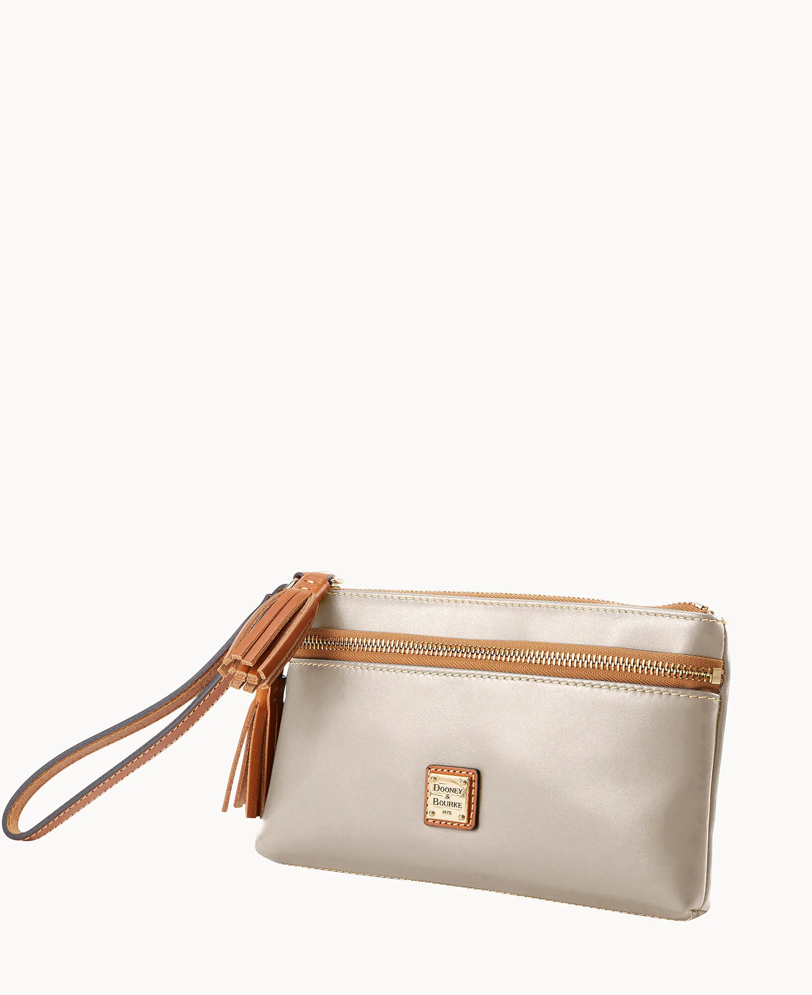 Wexford Leather Double Zip Wristlet - Image 5