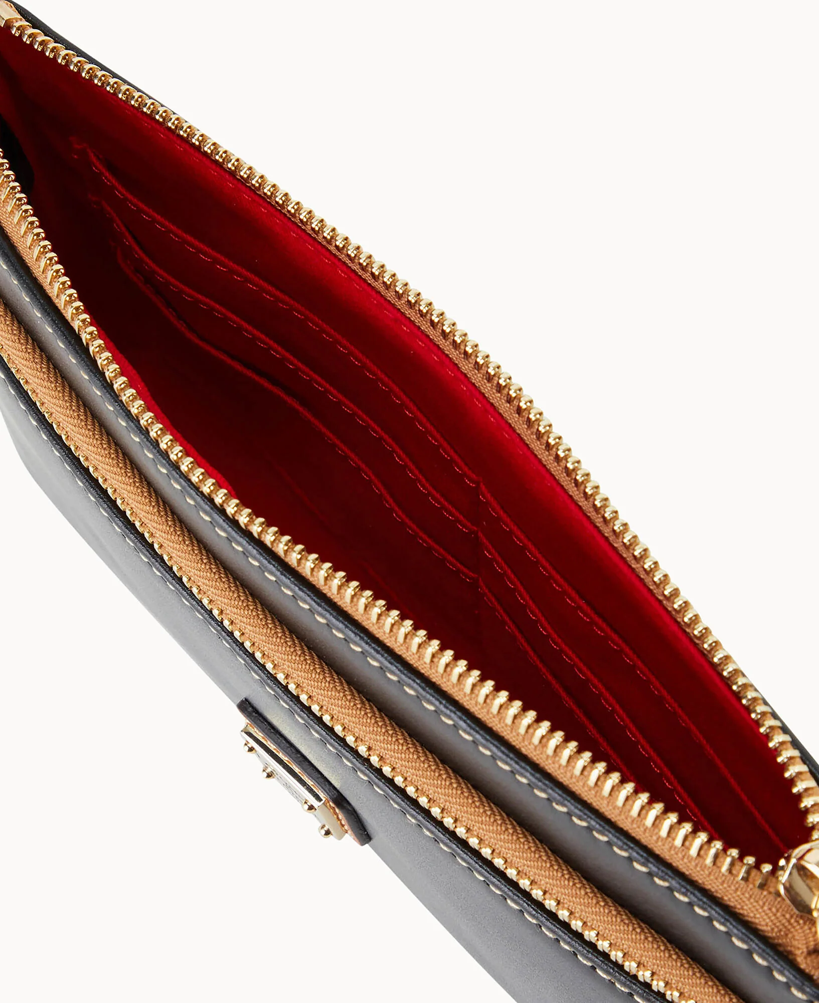 Wexford Leather Double Zip Wristlet - Image 9