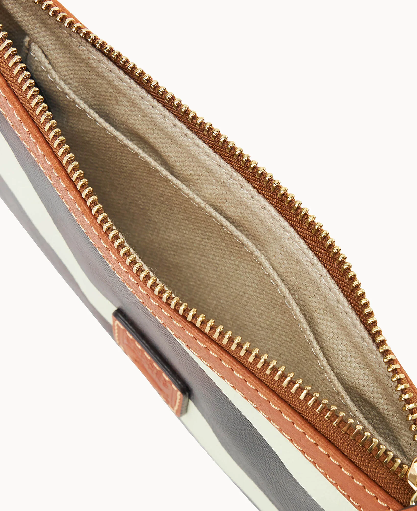 Zebra Leather Large Slim Wristlet - Image 3