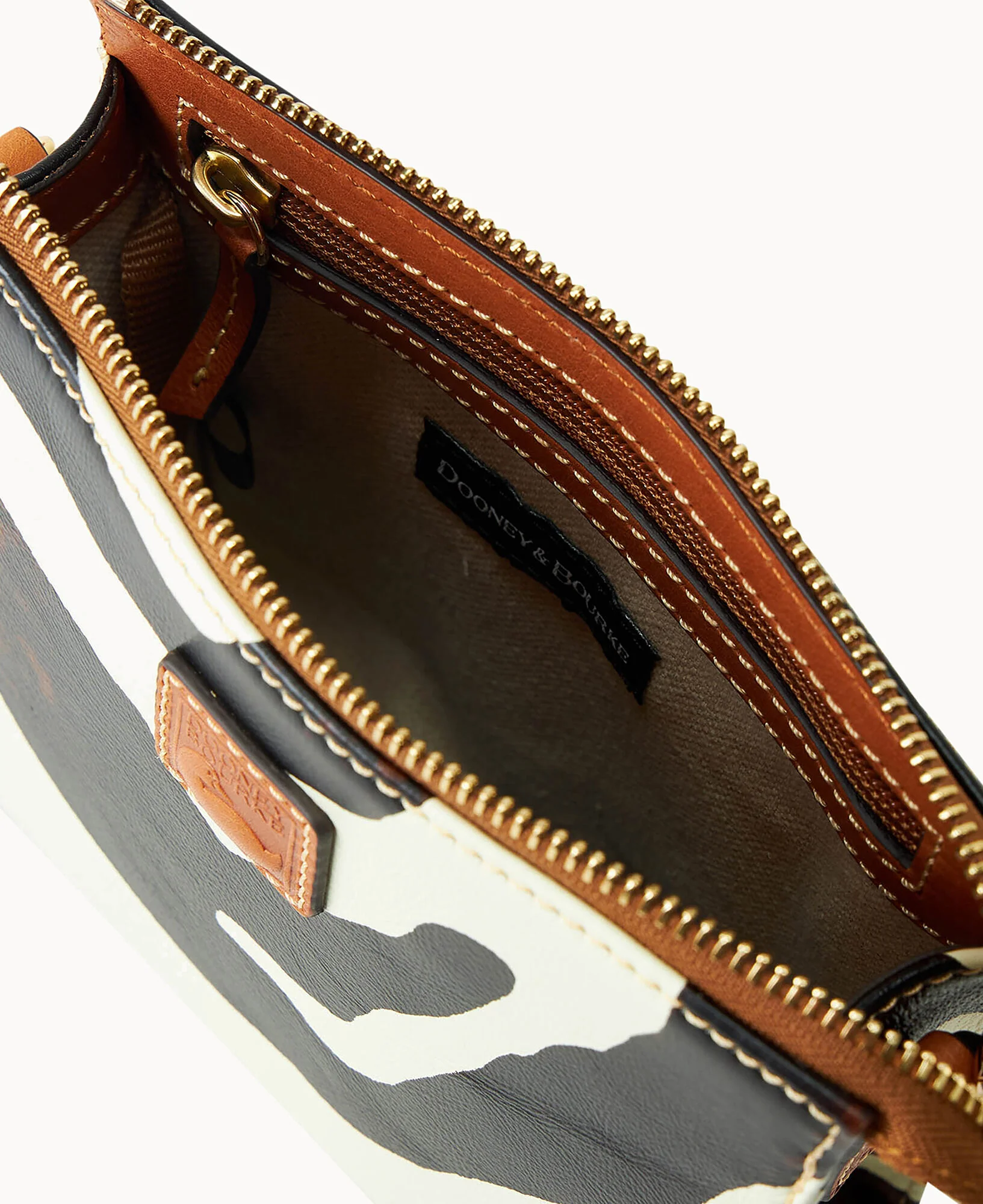 Zebra Leather North South Janine Crossbody - Image 3